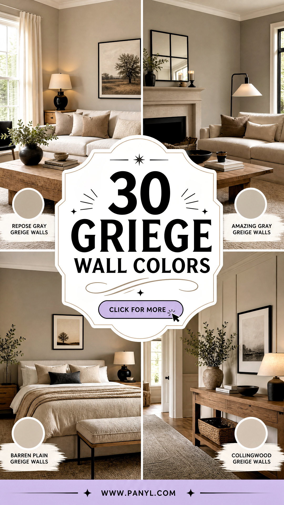 30 Griege Wall Colors for a Cozy Designer-Inspired Home - 30 Griege Wall Colors for a Cozy, Designer-Inspired Home