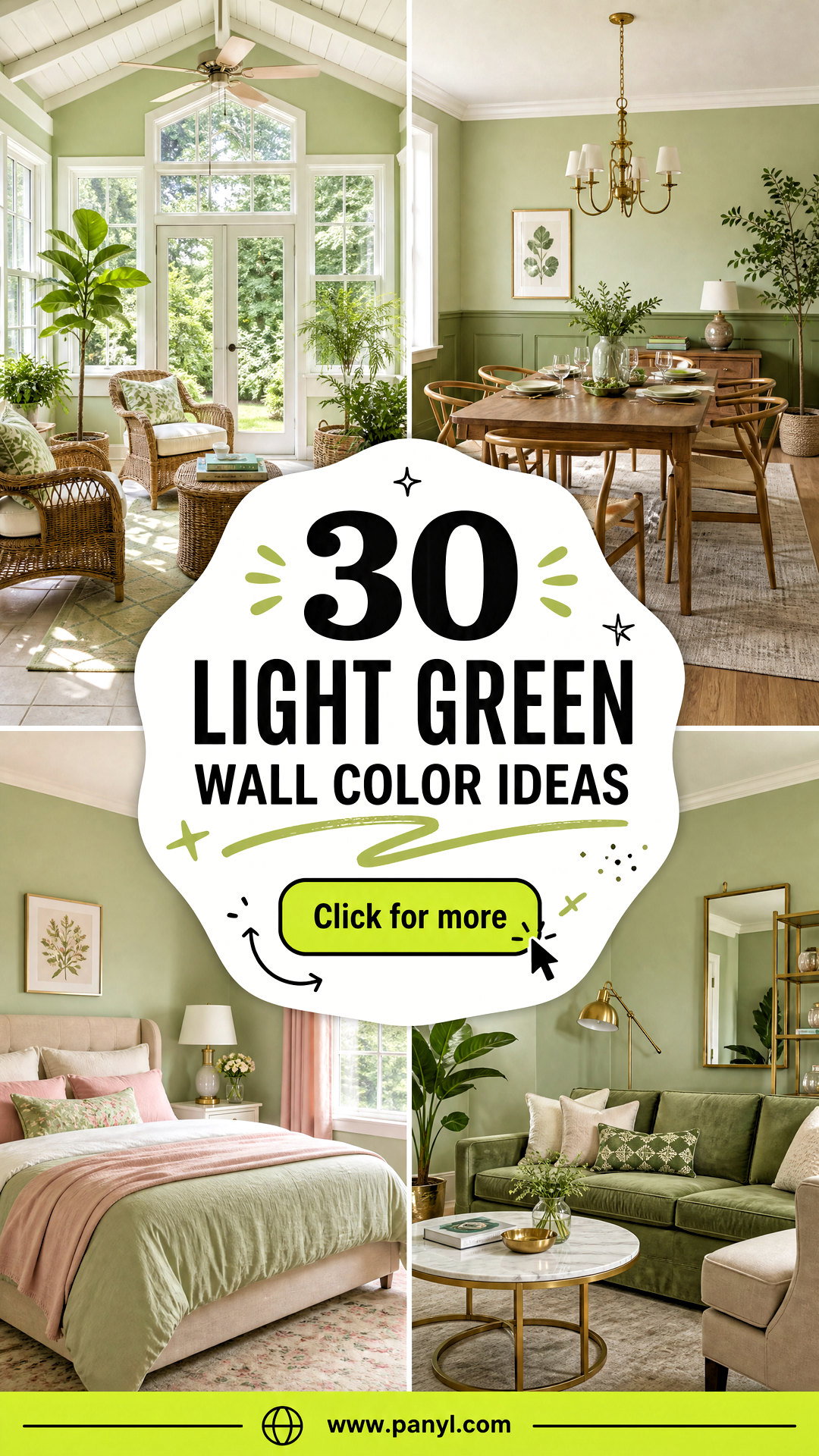 30 Light Green Wall Color Ideas for Calm Nature-Inspired Rooms - 30 Light Green Wall Color Ideas for Calm, Nature-Inspired Rooms