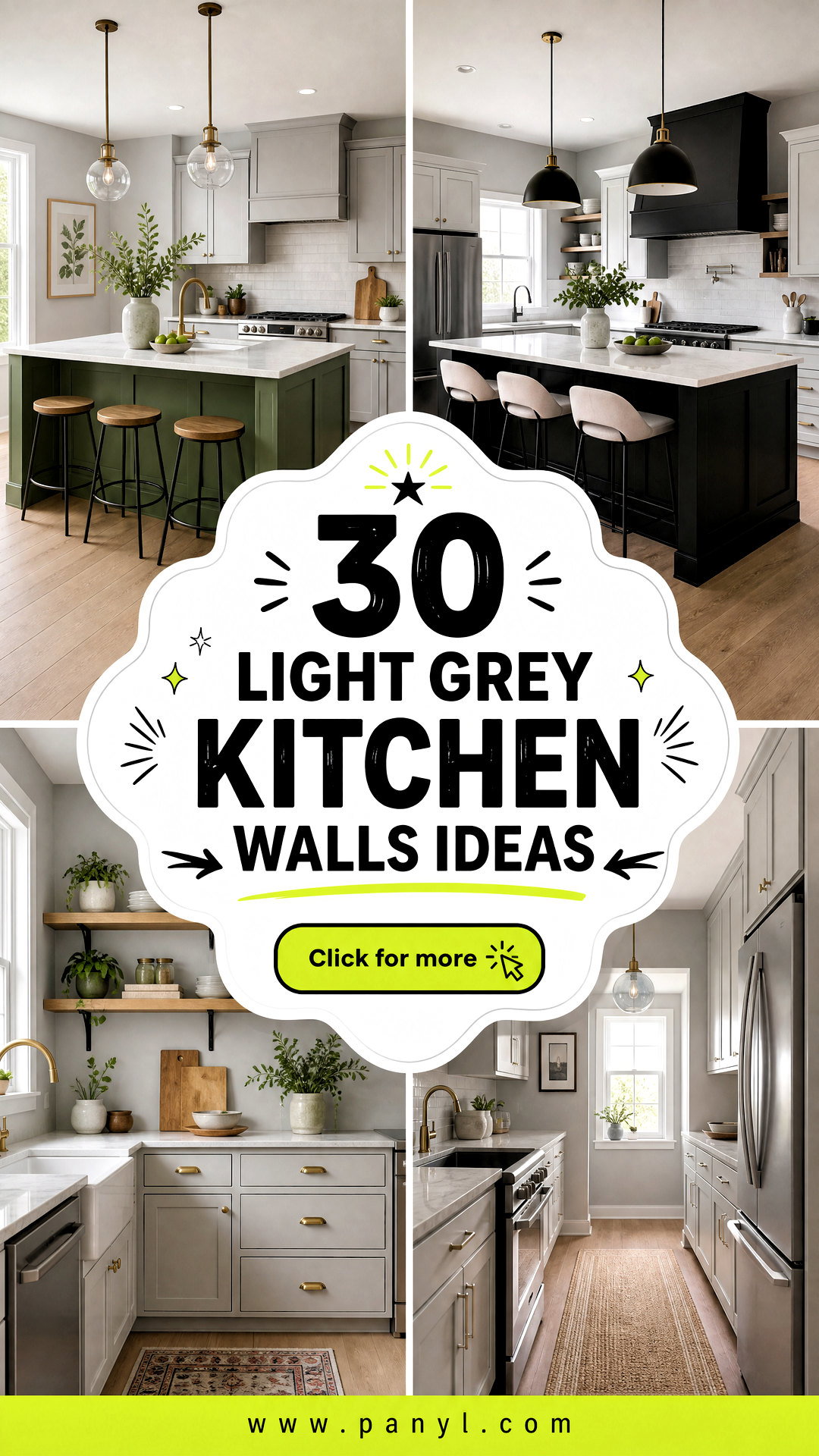 30 Light Grey Kitchen Walls Ideas for a Bright Elegant Space - 30 Light Grey Kitchen Walls: Ideas for a Bright, Elegant Space