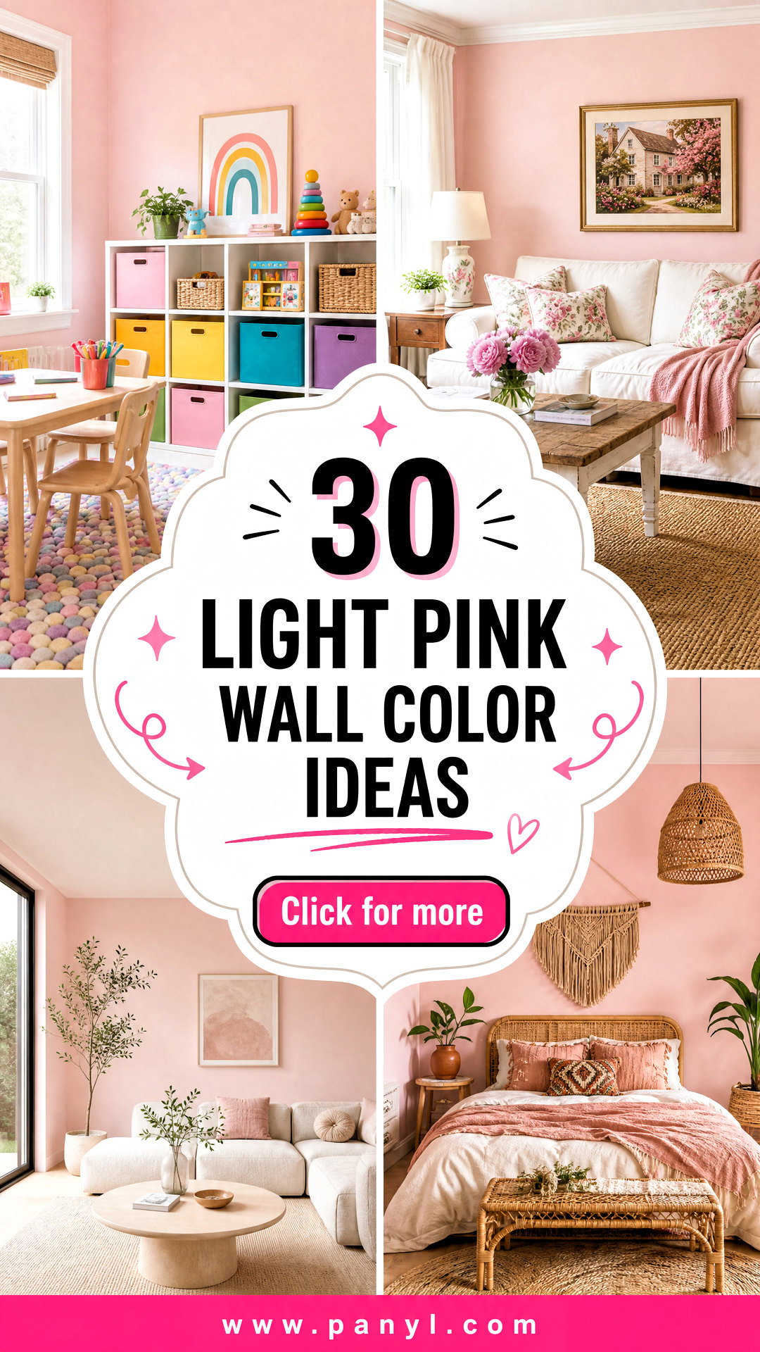 30 Light Pink Wall Color Ideas for Soft Stylish Rooms Now - 30 Light Pink Wall Color Ideas for Soft, Stylish Rooms Now