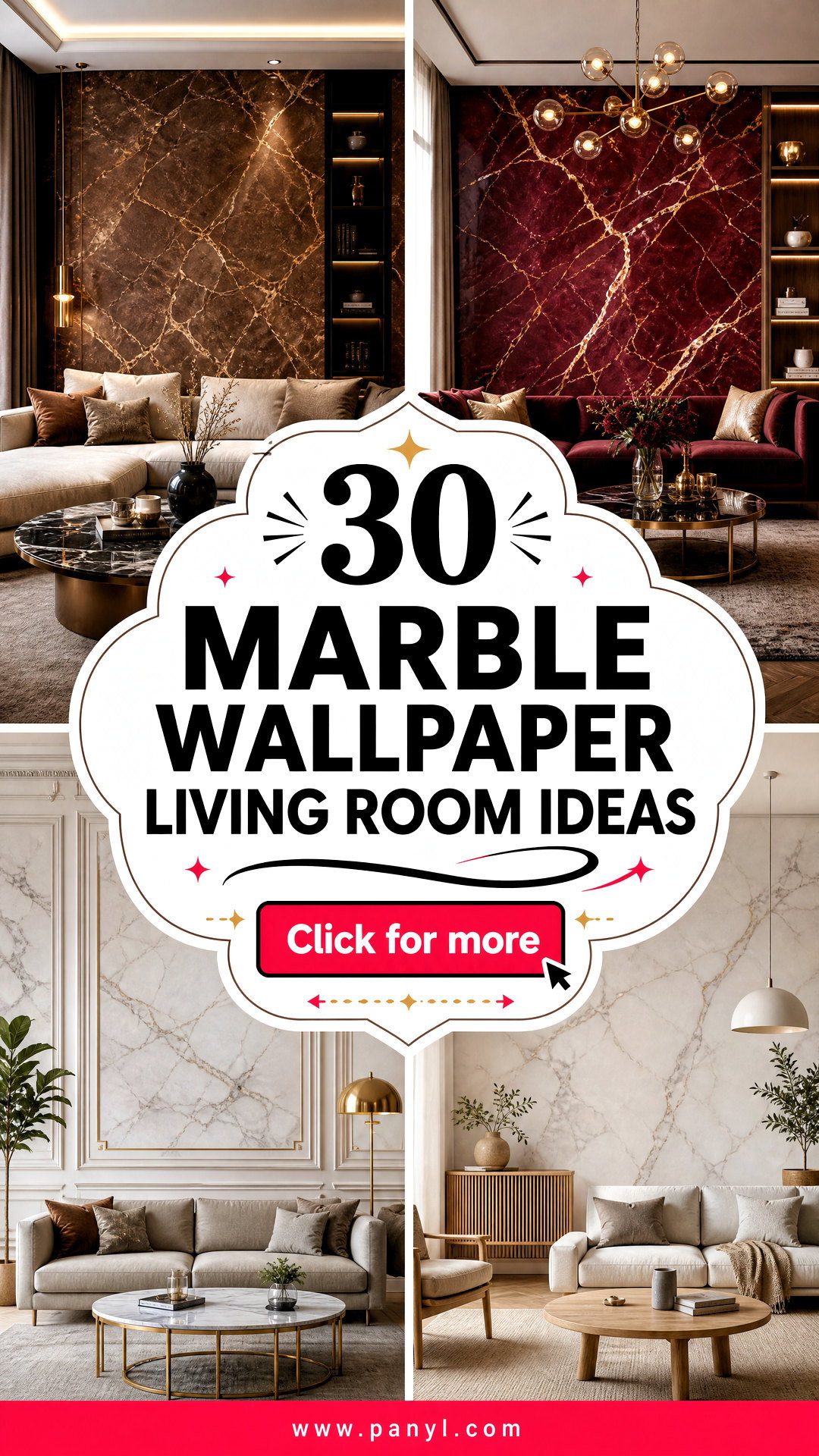 30 Marble Wallpaper Living Room Ideas for Luxe Modern Spaces - 30 Marble Wallpaper Living Room Ideas for Luxe, Modern Spaces