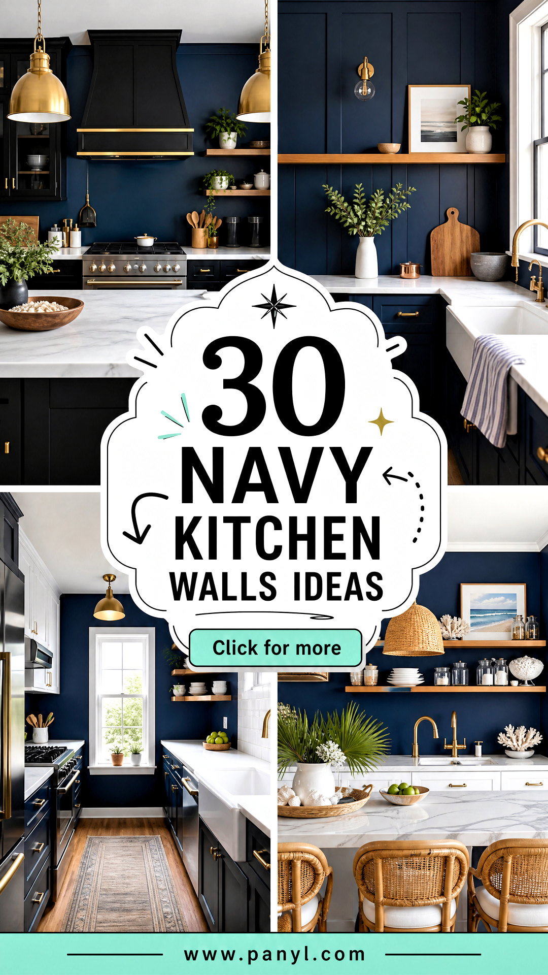 30 Navy Kitchen Walls Ideas for a Bold Timeless Space - 30 Navy Kitchen Walls: Ideas for a Bold, Timeless Space