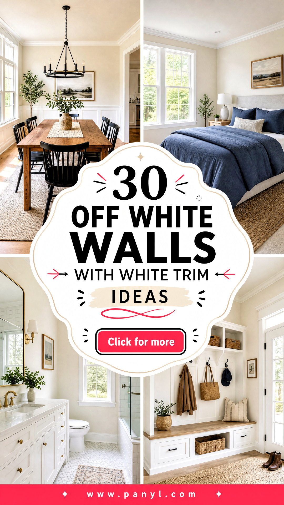 30 Off White Walls With White Trim Ideas Fresh Designer Looks - 30 Off White Walls With White Trim Ideas: Fresh Designer Looks