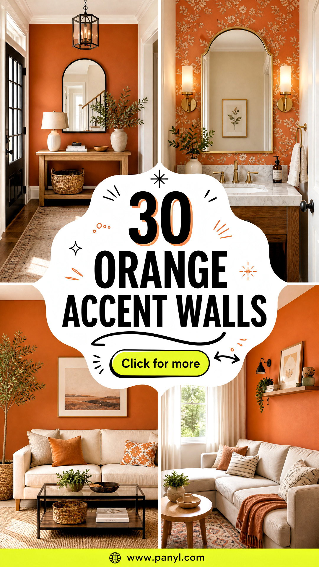 30 Orange Accent Walls Bold Stylish Ideas for Modern Rooms - 30 Orange Accent Walls: Bold, Stylish Ideas for Modern Rooms