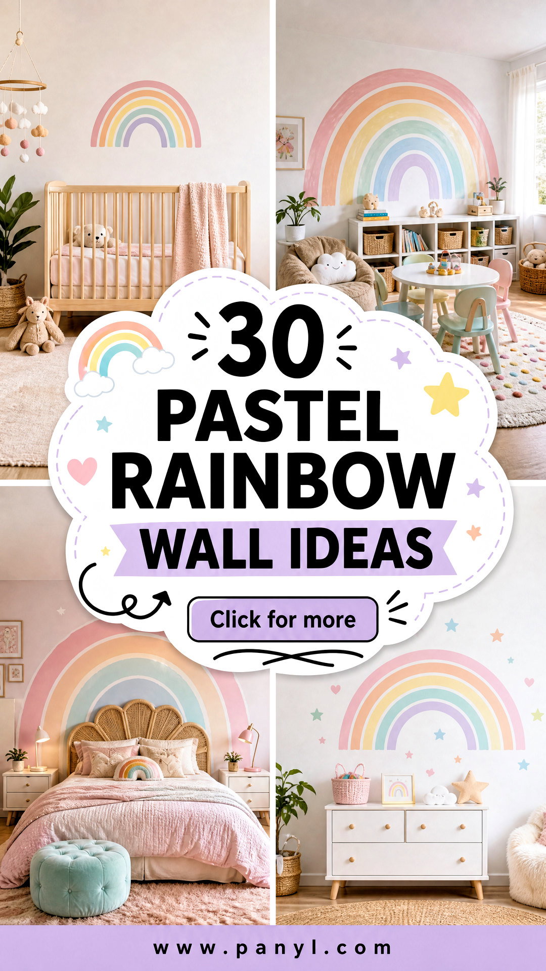 30 Pastel Rainbow Wall Ideas Cheerful Kids Rooms Youll Love - 30 Pastel Rainbow Wall Ideas: Cheerful Kids’ Rooms You’ll Love