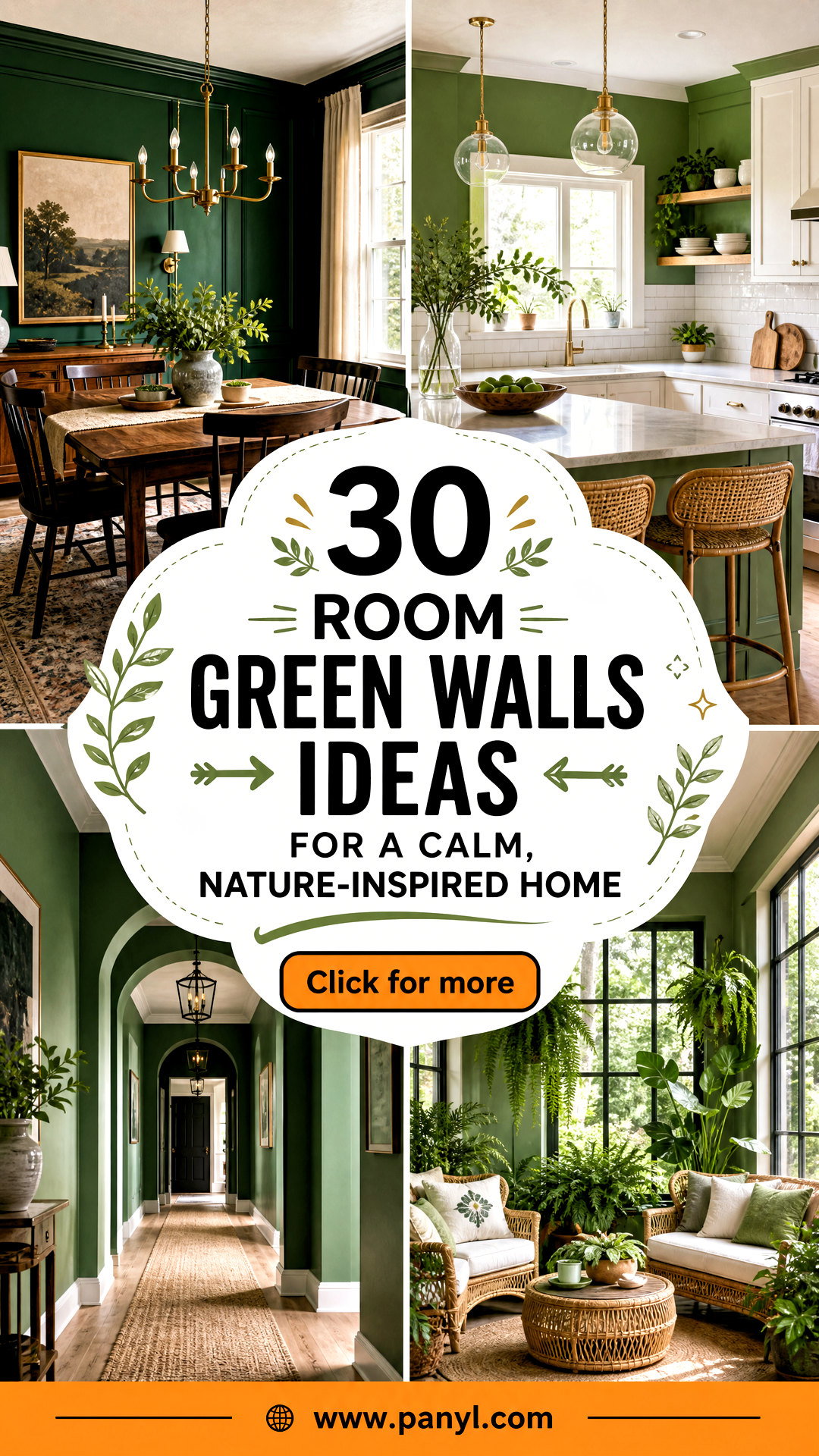 30 Room Green Walls Ideas for a Calm Nature-Inspired Home - 30 Room Green Walls Ideas for a Calm, Nature-Inspired Home
