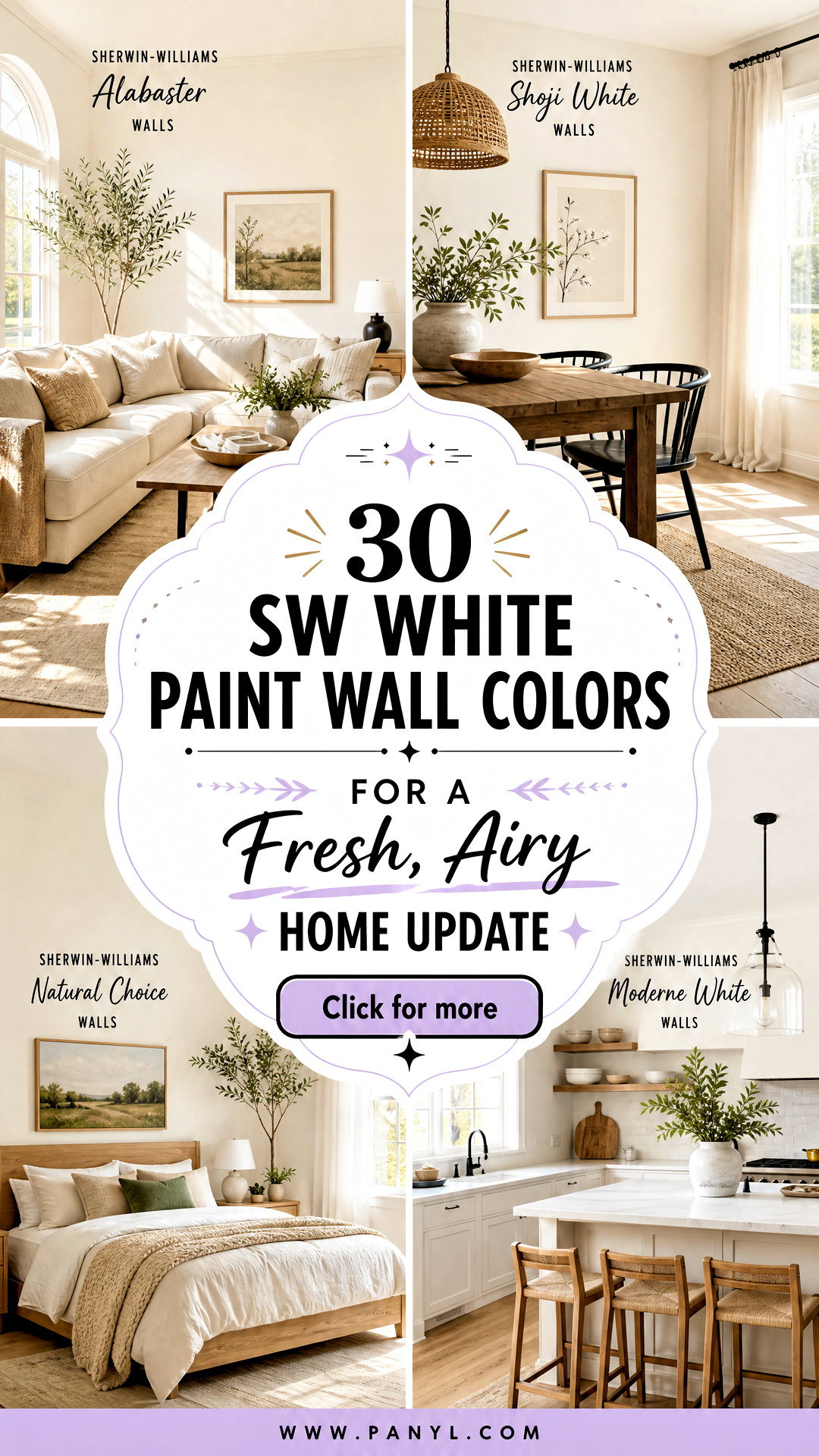 30 SW White Paint Wall Colors for a Fresh Airy Home Update - 30 SW White Paint Wall Colors for a Fresh, Airy Home Update