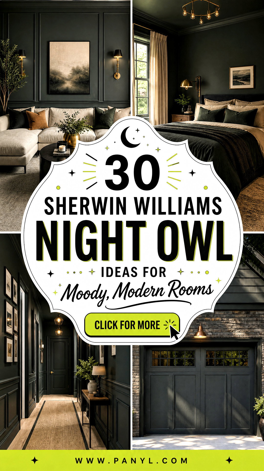 30 Sherwin Williams Night Owl Ideas for Moody Modern Rooms - 30 Sherwin Williams Night Owl Ideas for Moody, Modern Rooms