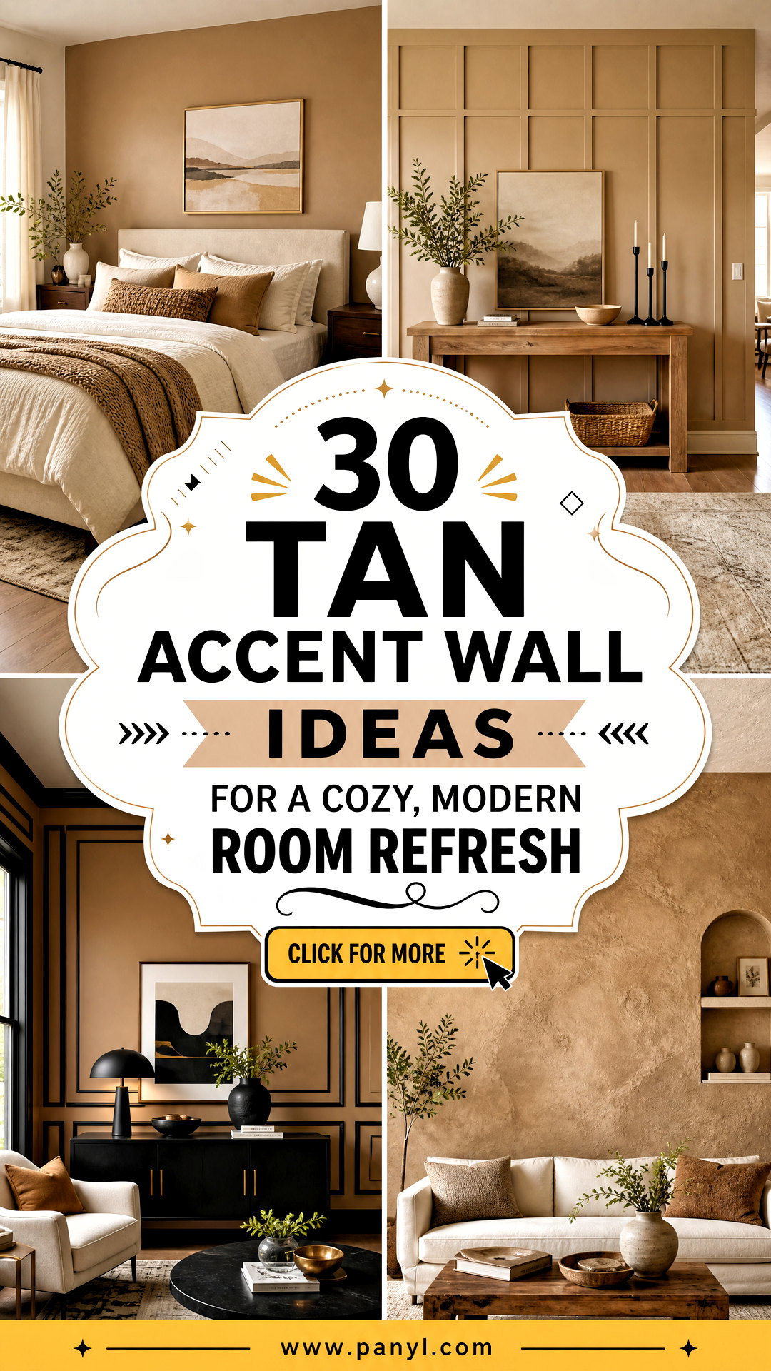 30 Tan Accent Wall Ideas for a Cozy Modern Room Refresh - 30 Tan Accent Wall Ideas for a Cozy, Modern Room Refresh