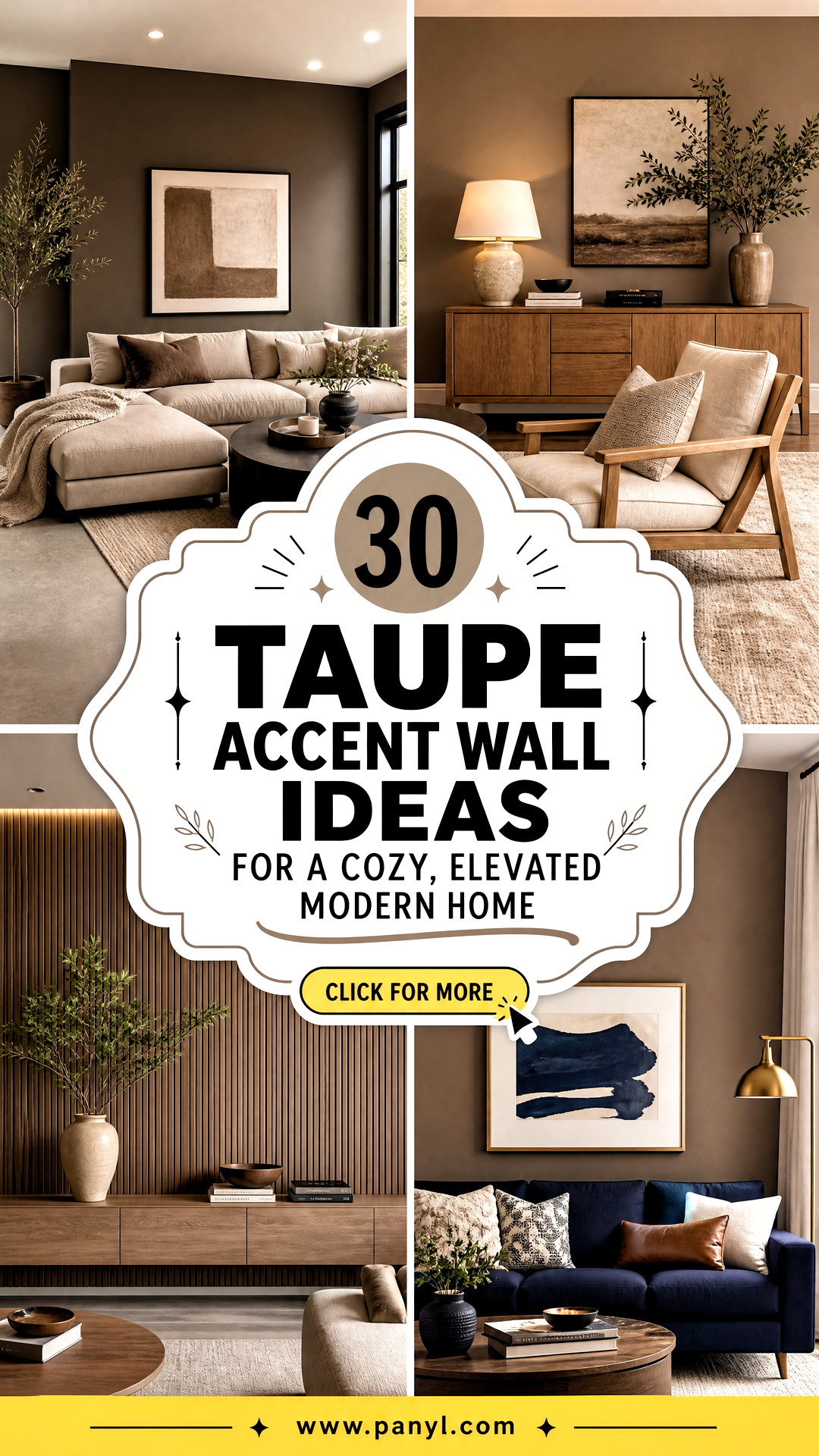30 Taupe Accent Wall Ideas for a Cozy Elevated Modern Home - 30 Taupe Accent Wall Ideas for a Cozy, Elevated Modern Home