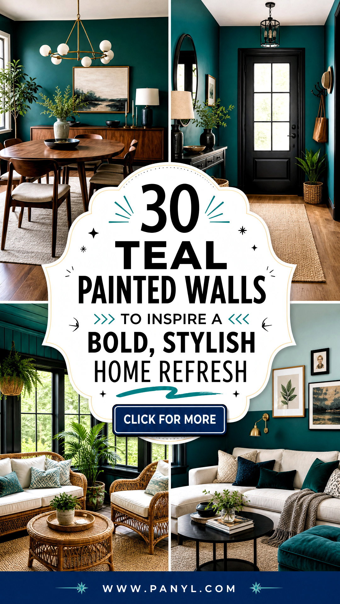 30 Teal Painted Walls to Inspire a Bold Stylish Home Refresh - 30 Teal Painted Walls to Inspire a Bold, Stylish Home Refresh
