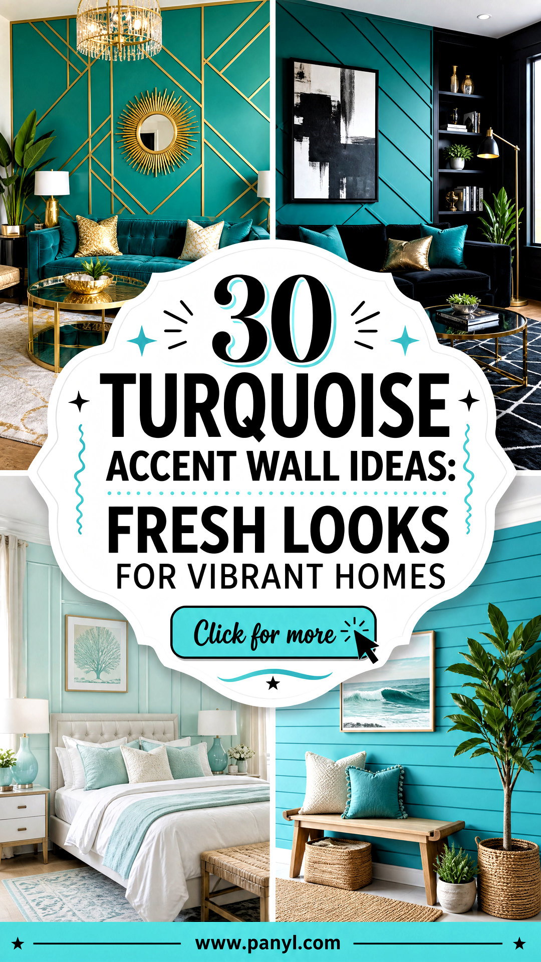 30 Turquoise Accent Wall Ideas Fresh Looks for Vibrant Homes - 30 Turquoise Accent Wall Ideas: Fresh Looks for Vibrant Homes