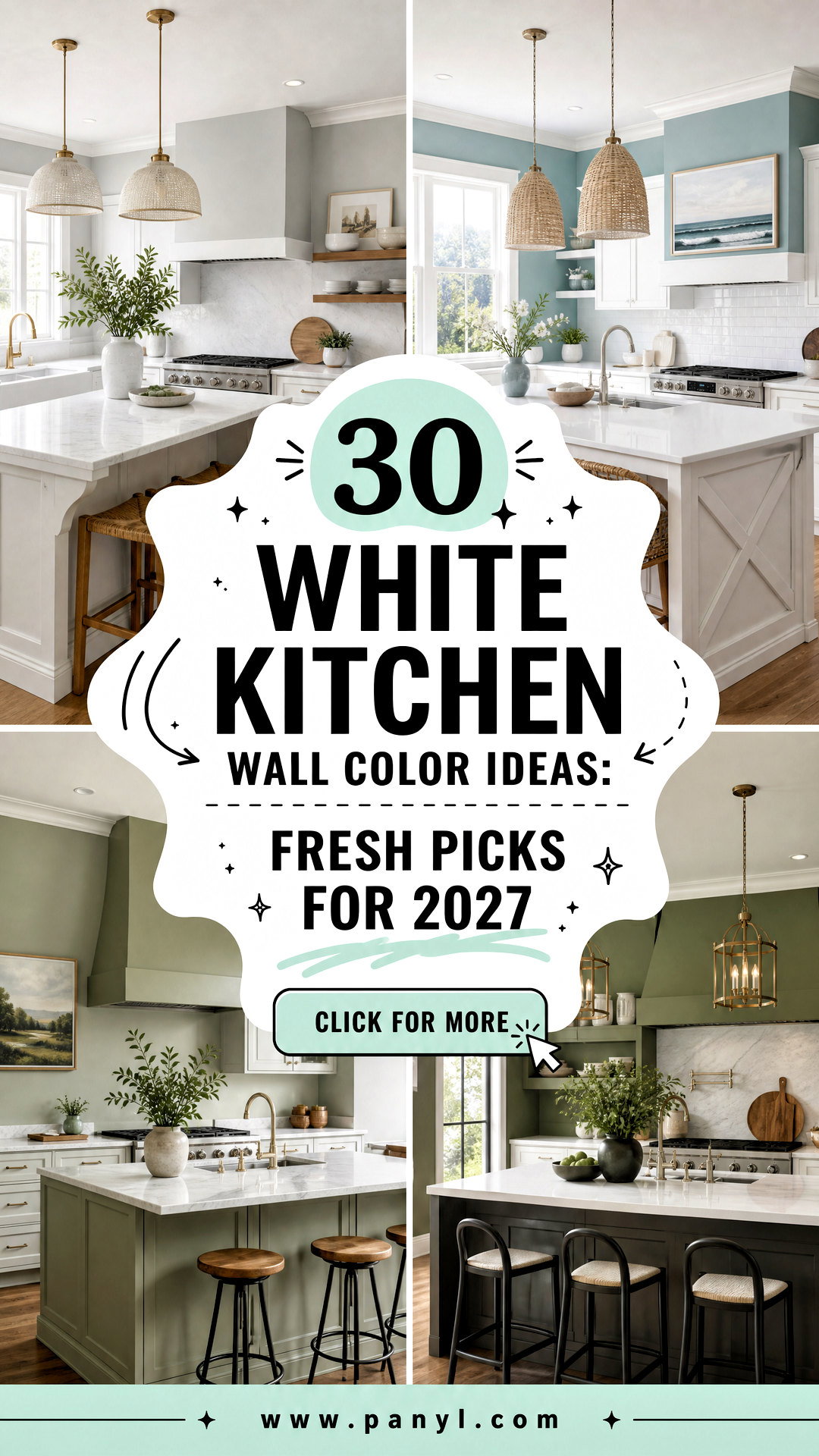 30 White Kitchen Wall Color Ideas Fresh Picks for 2027 - 30 White Kitchen Wall Color Ideas: Fresh Picks for 2027
