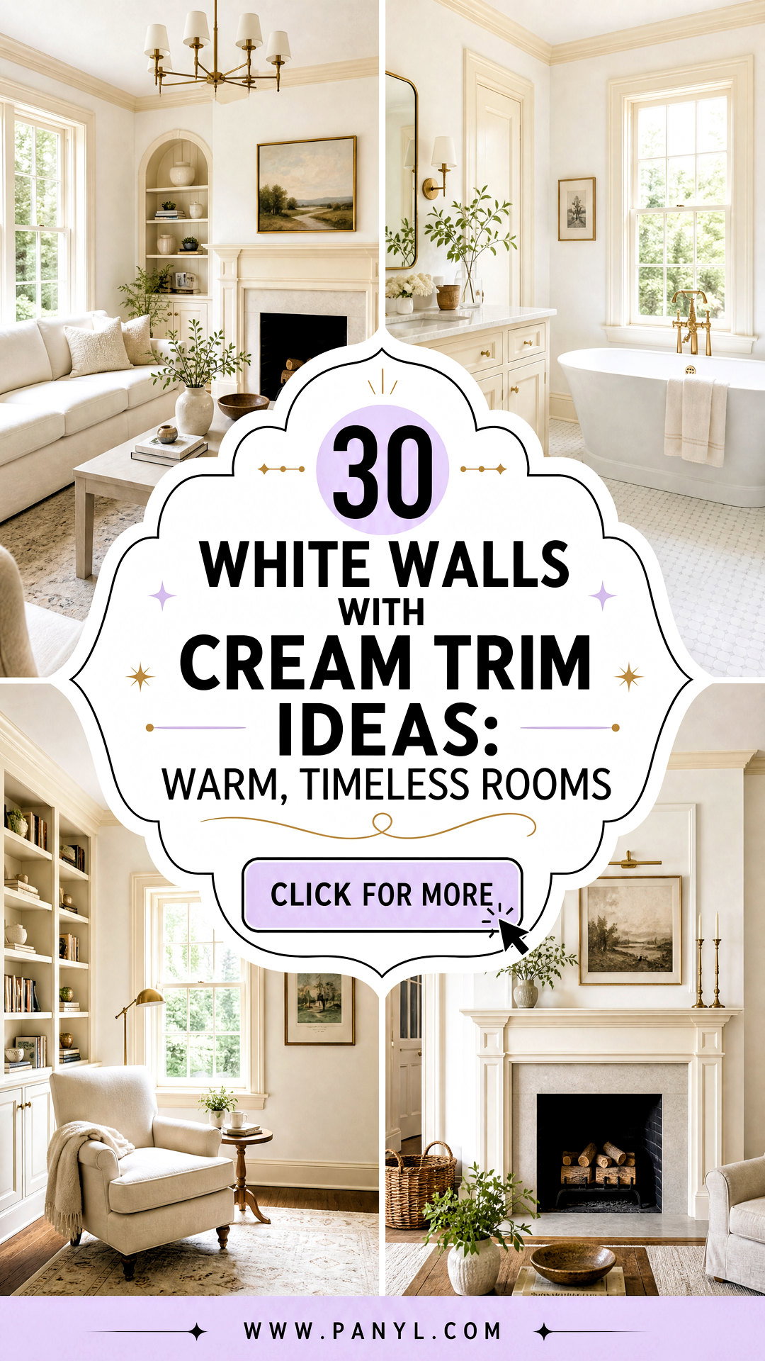 30 White Walls With Cream Trim Ideas Warm Timeless Rooms - 30 White Walls With Cream Trim Ideas: Warm, Timeless Rooms