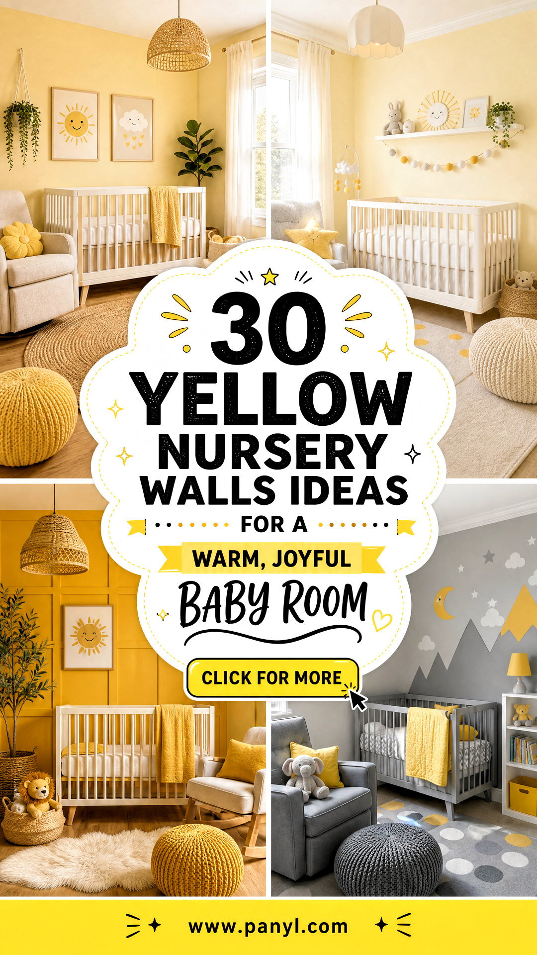 30 Yellow Nursery Walls Ideas for a Warm Joyful Baby Room - 30 Yellow Nursery Walls Ideas for a Warm, Joyful Baby Room