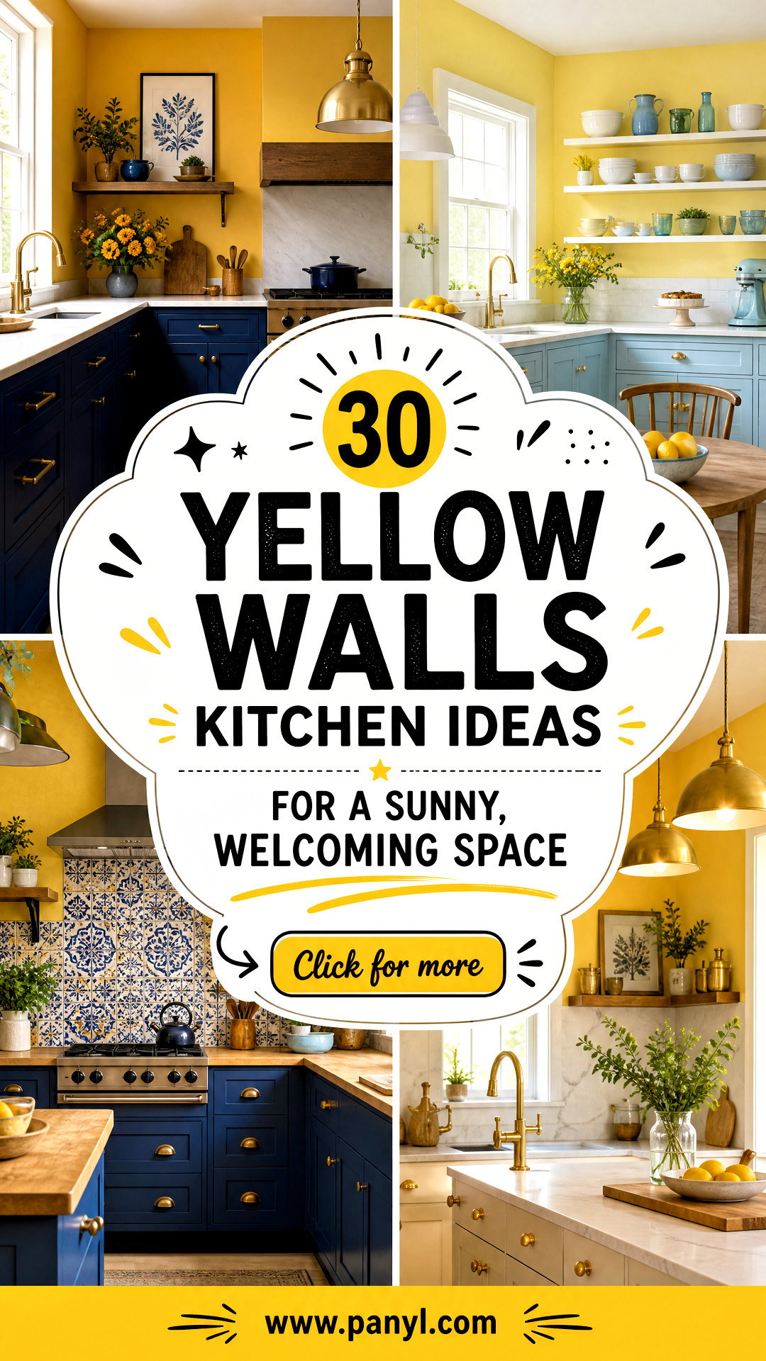 30 Yellow Walls Kitchen Ideas for a Sunny Welcoming Space - 30 Yellow Walls Kitchen Ideas for a Sunny, Welcoming Space