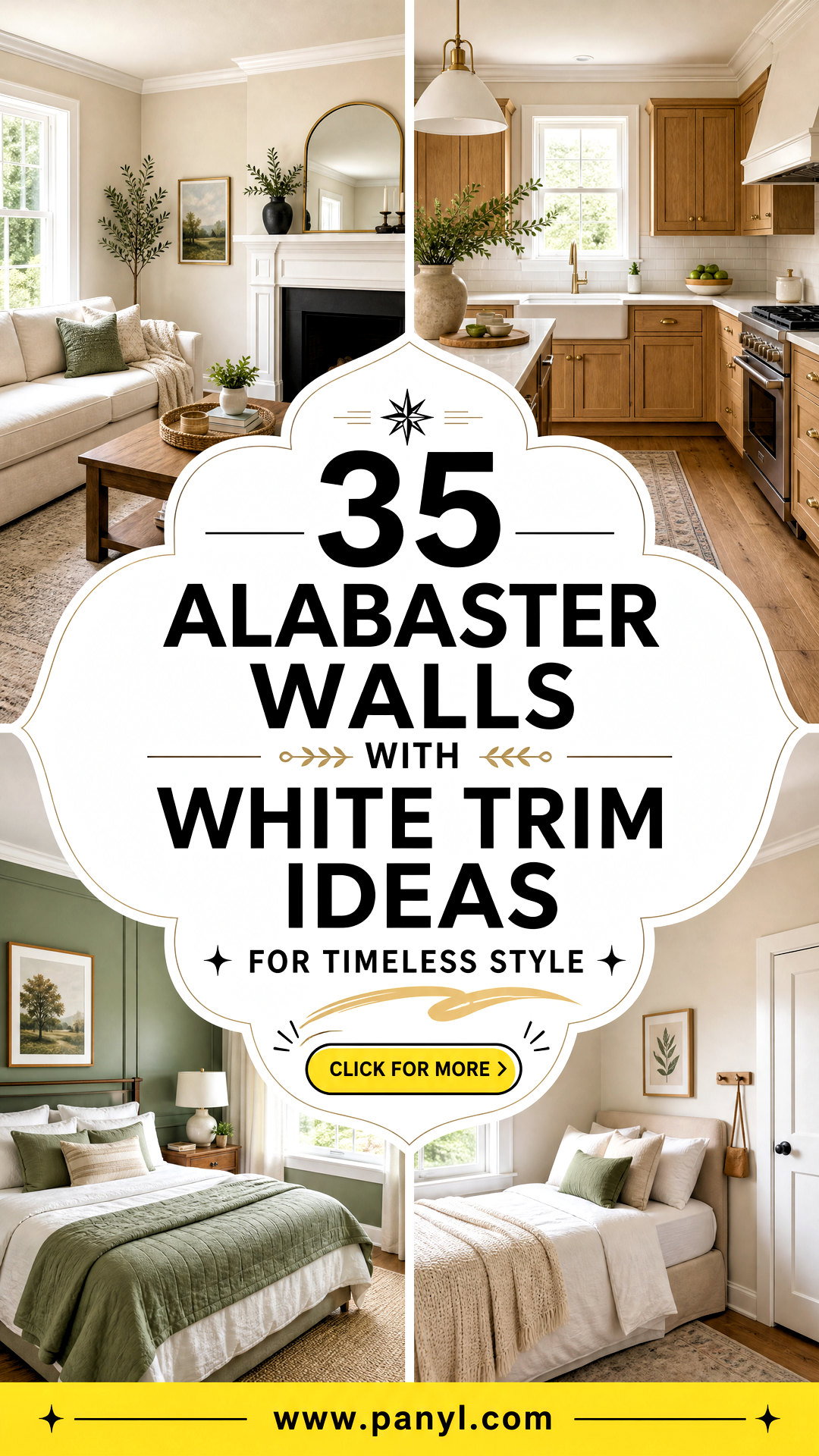 35 Alabaster Walls With White Trim Ideas for Timeless Style - 35 Alabaster Walls With White Trim Ideas for Timeless Style