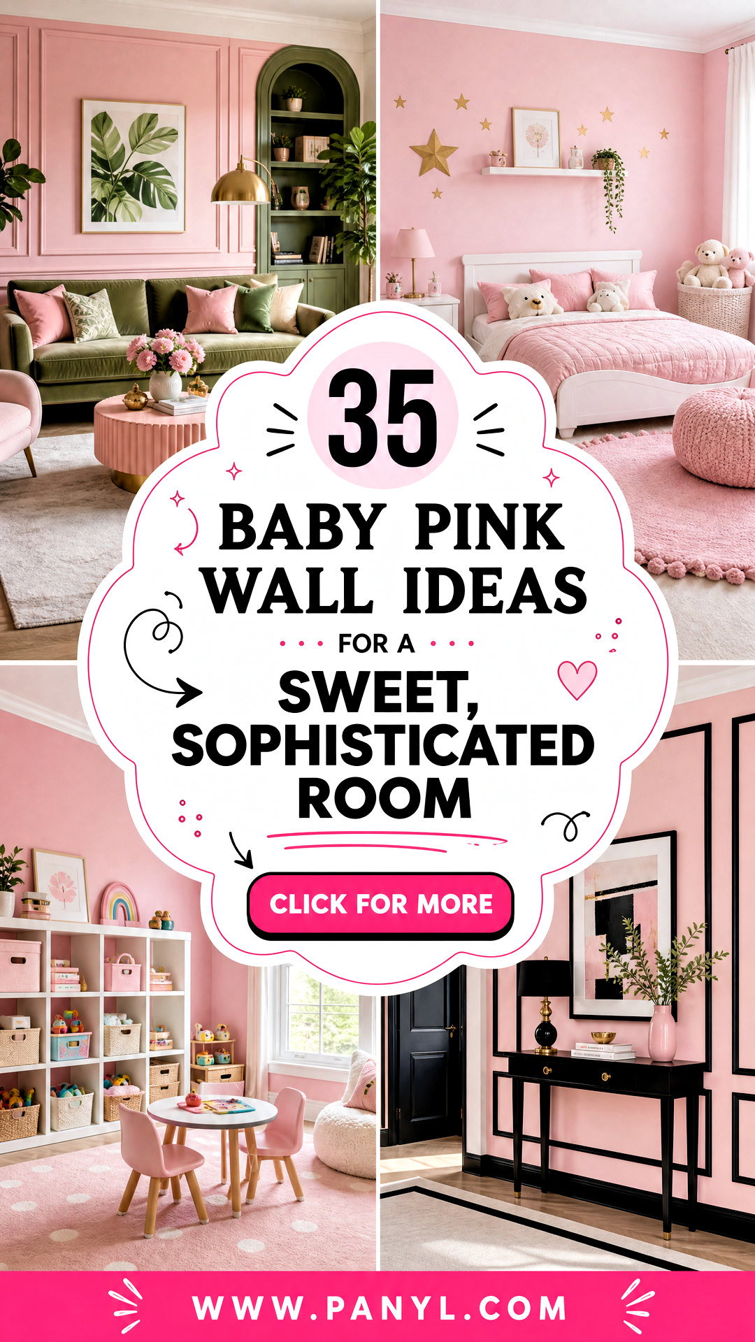 35 Baby Pink Wall Ideas for a Sweet Sophisticated Room - 35 Baby Pink Wall Ideas for a Sweet, Sophisticated Room