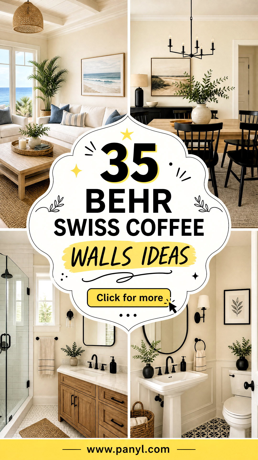 35 Behr Swiss Coffee Walls Ideas for a Warm Modern Home - 35 Behr Swiss Coffee Walls Ideas for a Warm, Modern Home