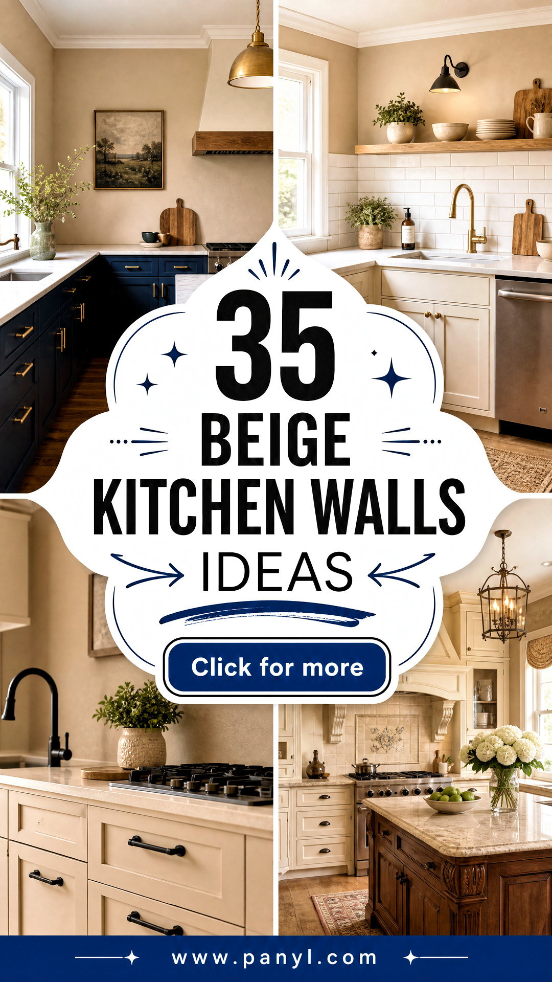 35 Beige Kitchen Walls Ideas for a Cozy Modern Makeover - 35 Beige Kitchen Walls Ideas for a Cozy, Modern Makeover