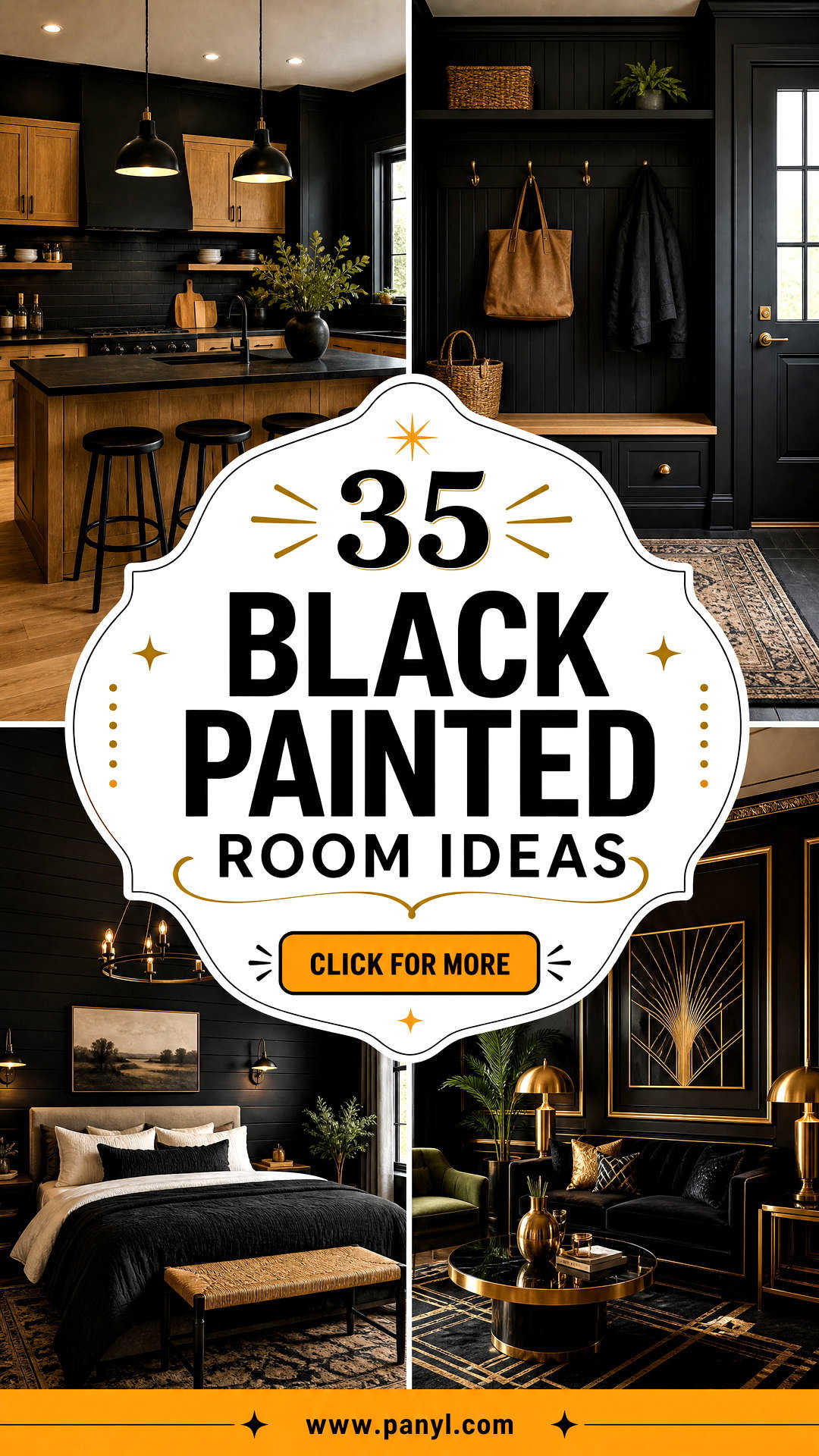 35 Black Painted Room Ideas for a Bold Sophisticated Home - 35 Black Painted Room Ideas for a Bold, Sophisticated Home