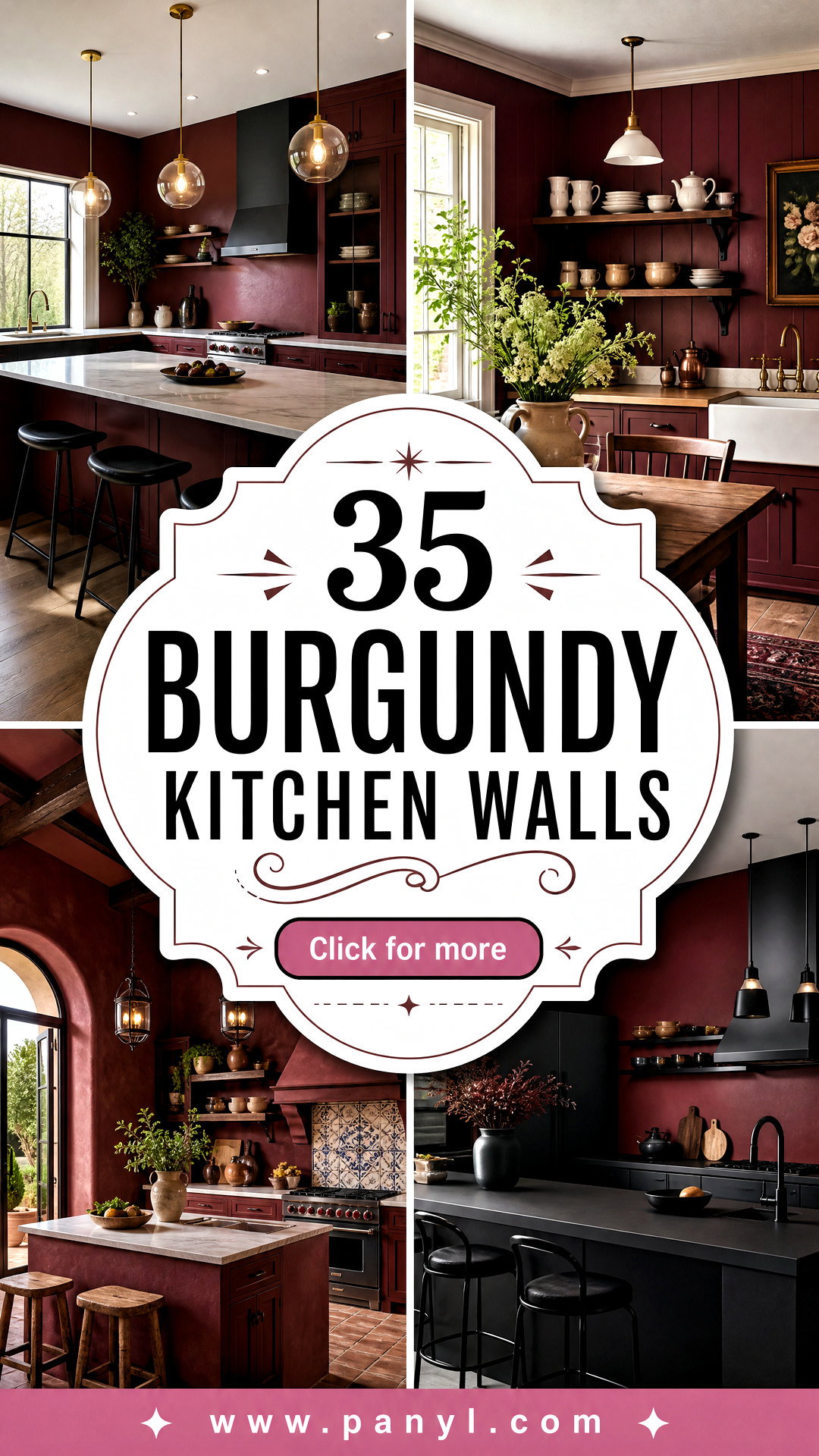 35 Burgundy Kitchen Walls for Bold Elegant and Cozy Kitchens - 35 Burgundy Kitchen Walls for Bold, Elegant, and Cozy Kitchens