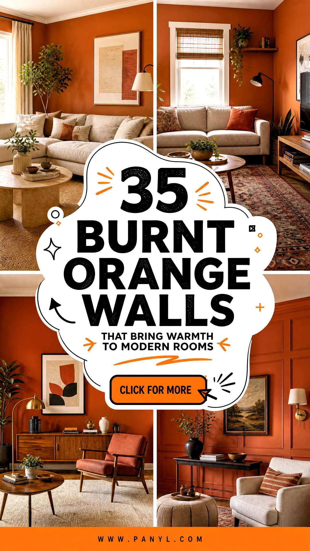 35 Burnt Orange Walls That Bring Warmth to Modern Rooms - 35 Burnt Orange Walls That Bring Warmth to Modern Rooms