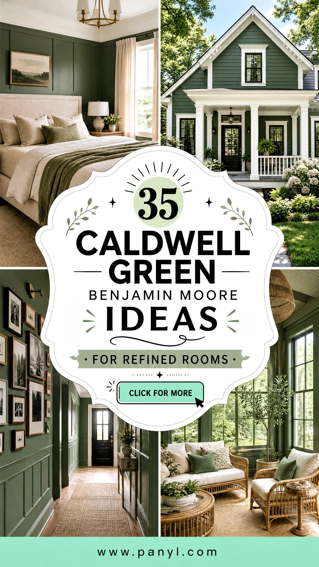 35 Caldwell Green Benjamin Moore Ideas for Refined Rooms - 35 Caldwell Green Benjamin Moore Ideas for Refined Rooms