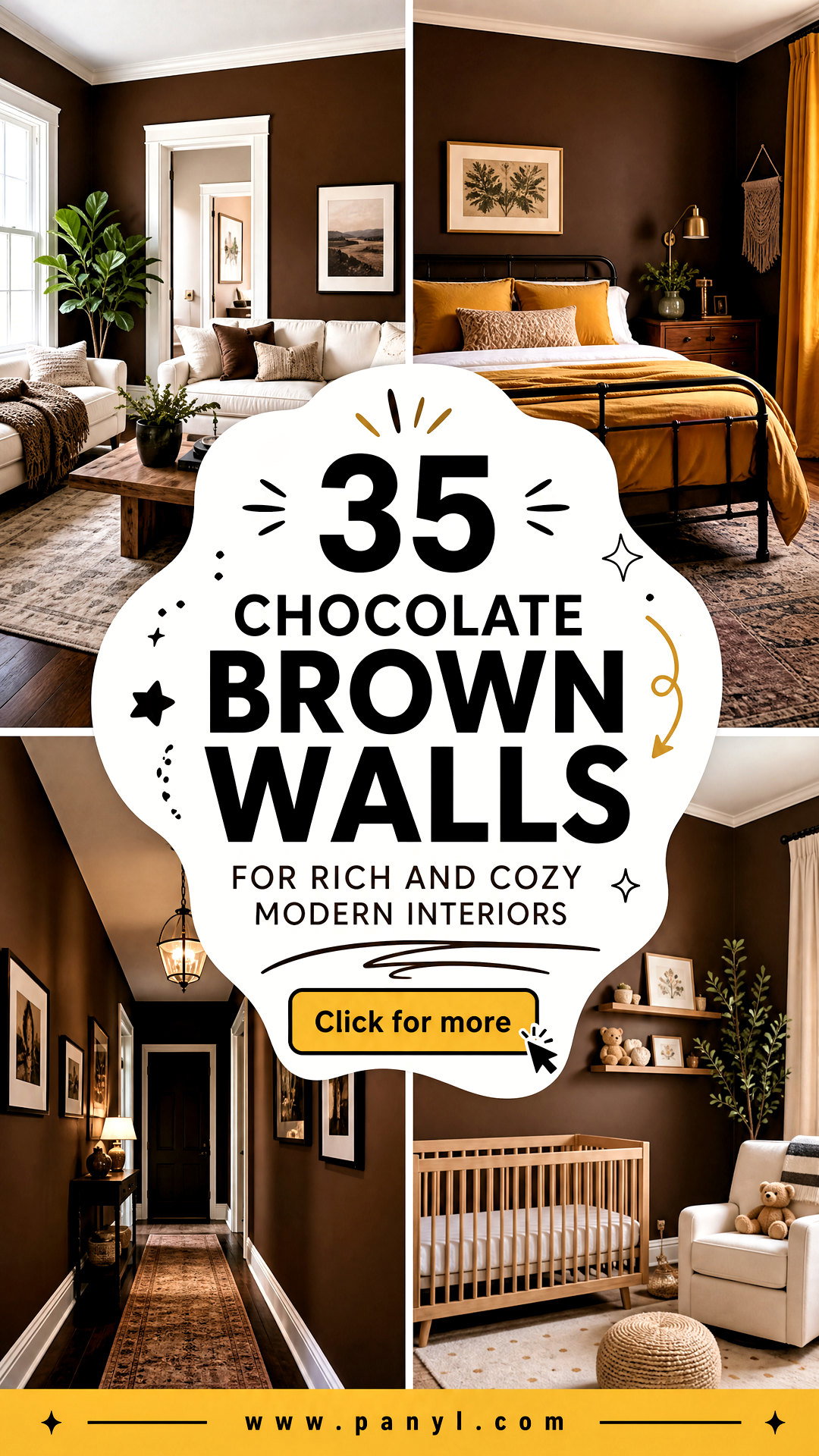 35 Chocolate Brown Walls for Rich and Cozy Modern Interiors - 35 Chocolate Brown Walls for Rich and Cozy Modern Interiors
