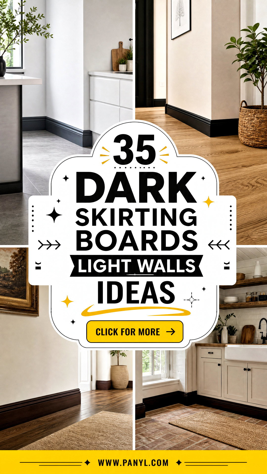 35 Dark Skirting Boards Light Walls Ideas for Striking Modern Rooms - 35 Dark Skirting Boards Light Walls Ideas for Striking Modern Rooms