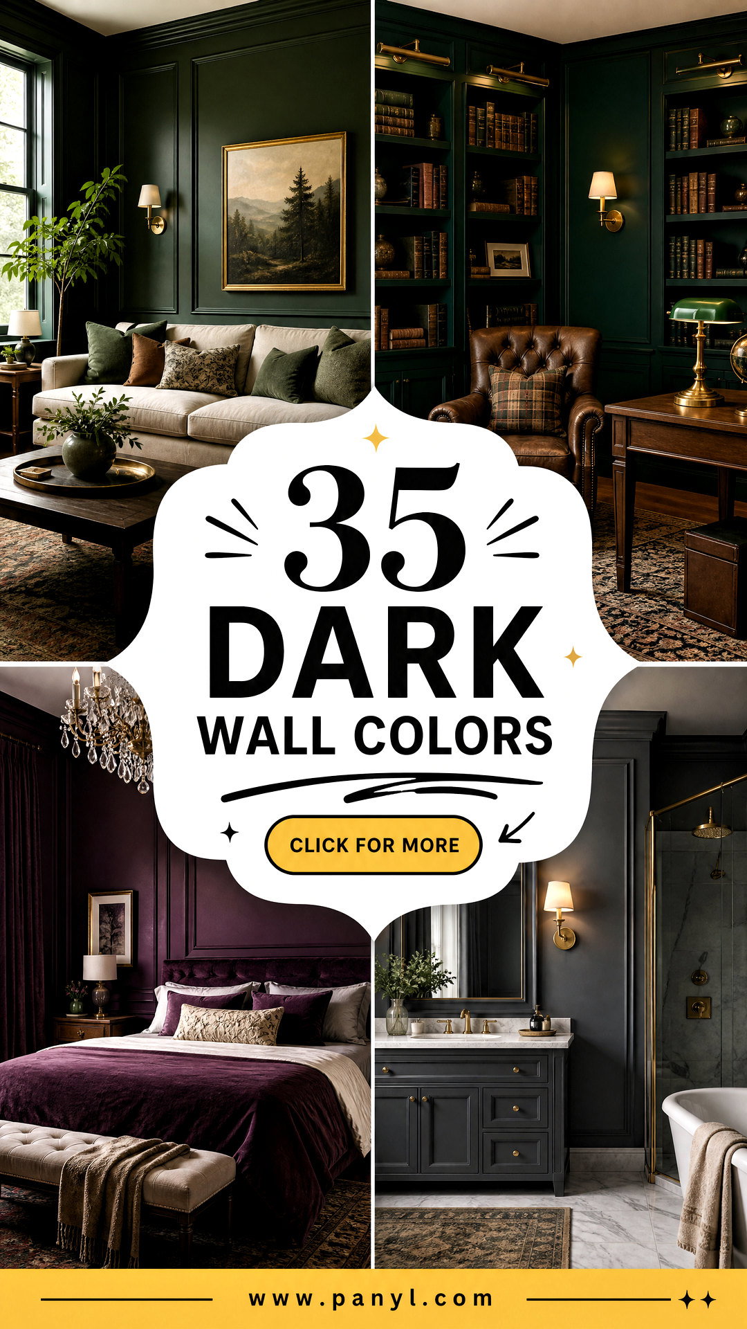 35 Dark Wall Colors for Bold Cozy Rooms That Feel Balanced - 35 Dark Wall Colors for Bold, Cozy Rooms That Feel Balanced