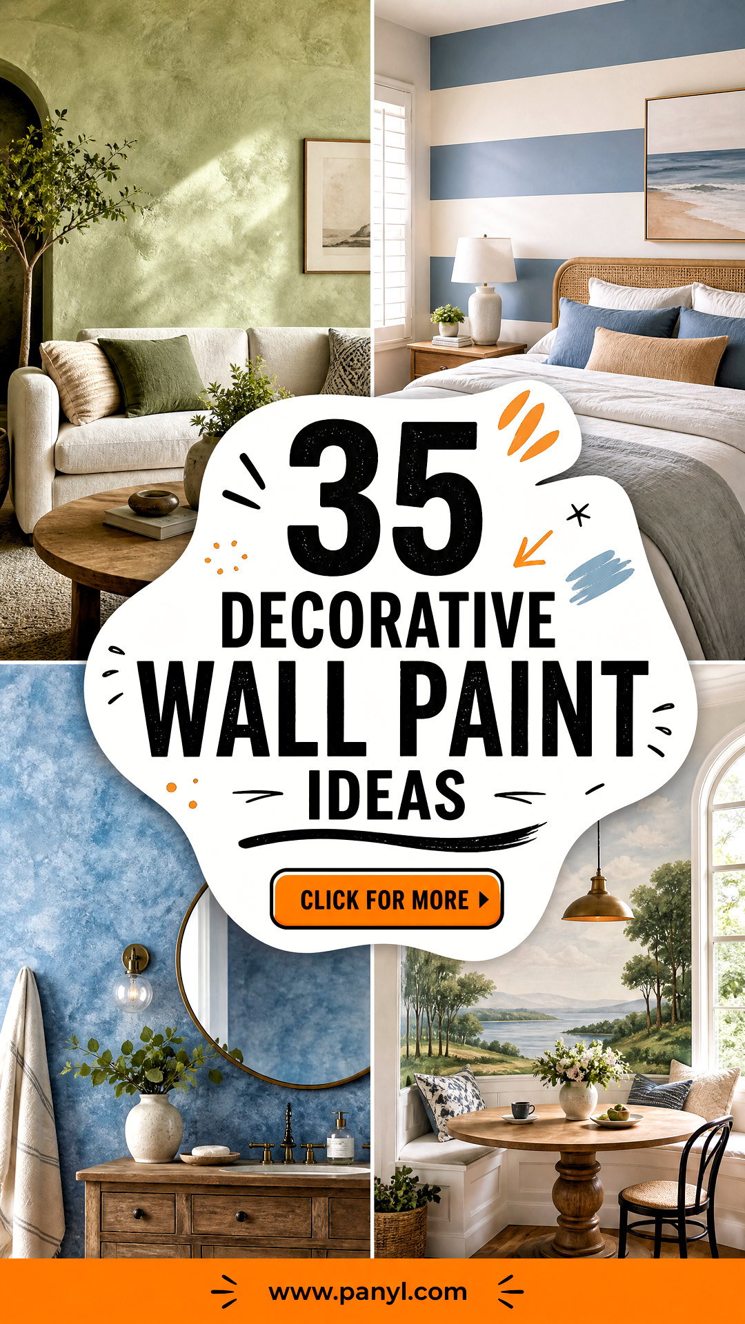 35 Decorative Wall Paint Ideas for Creative Stylish Homes - 35 Decorative Wall Paint Ideas for Creative, Stylish Homes