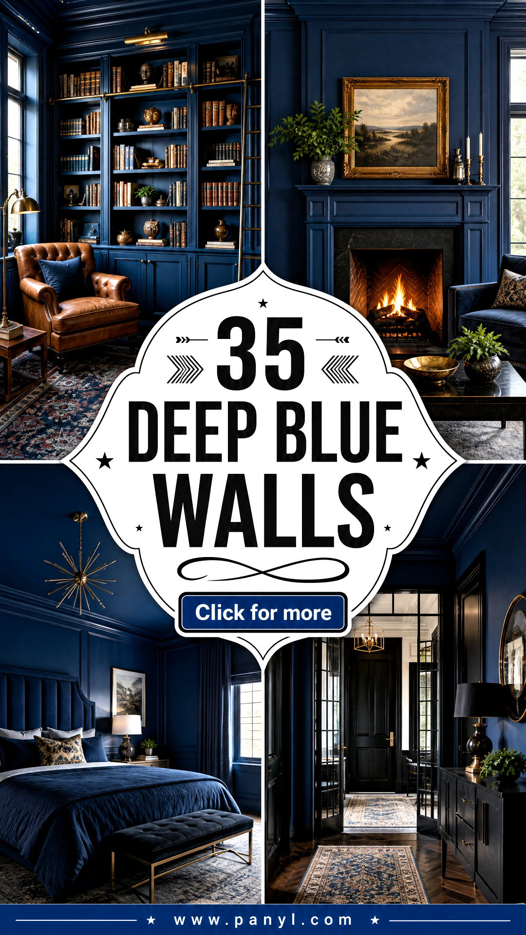 35 Deep Blue Walls for Calm Dramatic Spaces Youll Love - 35 Deep Blue Walls for Calm, Dramatic Spaces You’ll Love