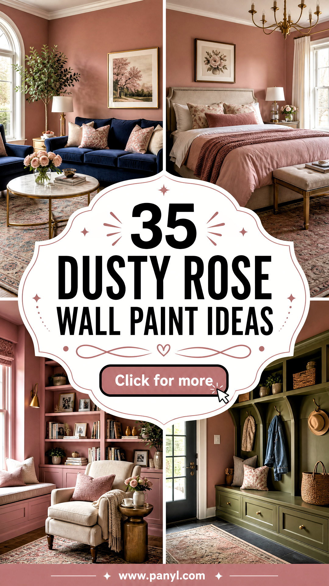 35 Dusty Rose Wall Paint Ideas for Soft Romantic Interiors - 35 Dusty Rose Wall Paint Ideas for Soft, Romantic Interiors