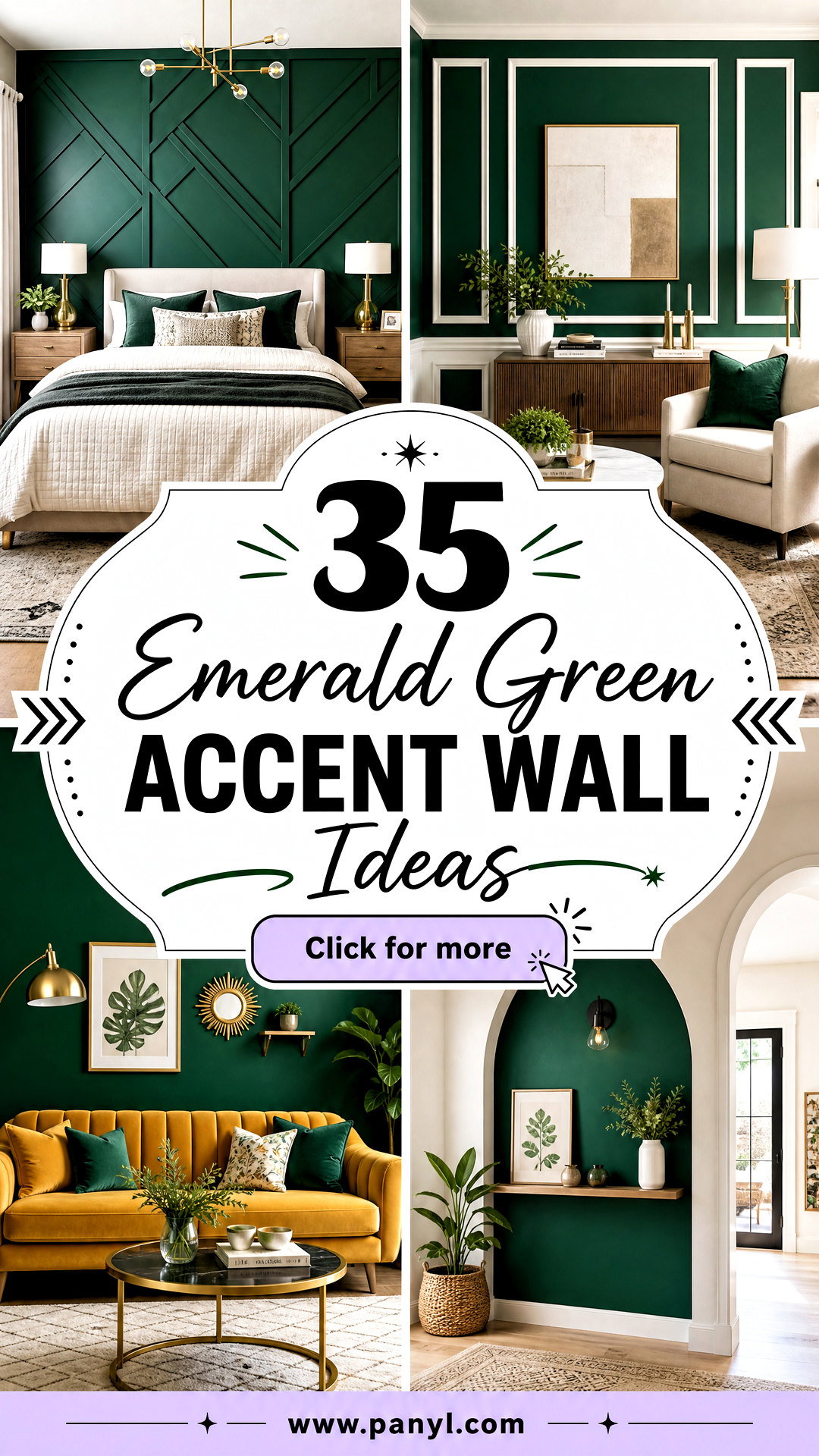 35 Emerald Green Accent Wall Ideas for an Easy Luxe Refresh - 35 Emerald Green Accent Wall Ideas for an Easy Luxe Refresh