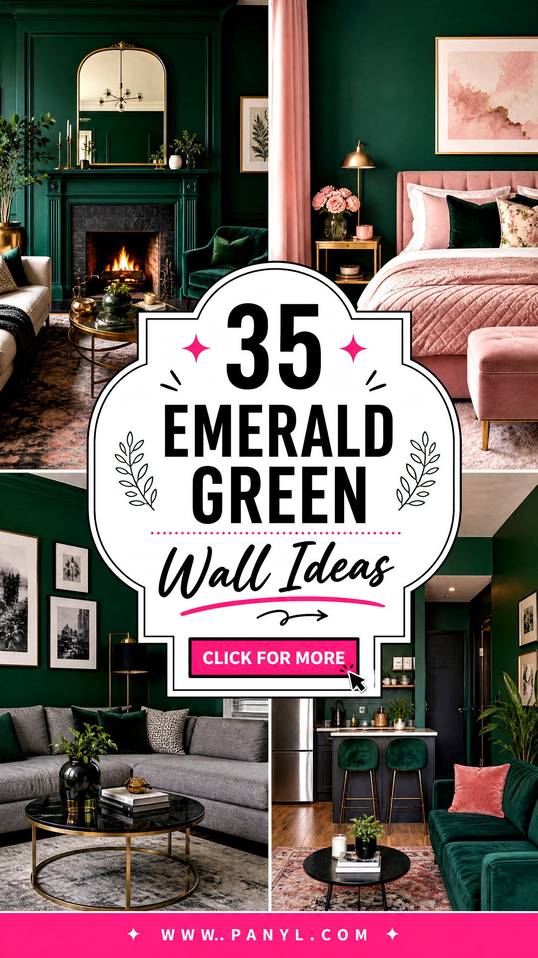 35 Emerald Green Wall Ideas for Rich Sophisticated Rooms - 35 Emerald Green Wall Ideas for Rich, Sophisticated Rooms