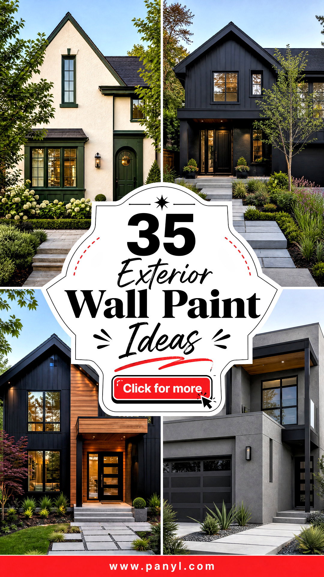 35 Exterior Wall Paint Ideas for a Striking Modern Home - 35 Exterior Wall Paint Ideas for a Striking, Modern Home