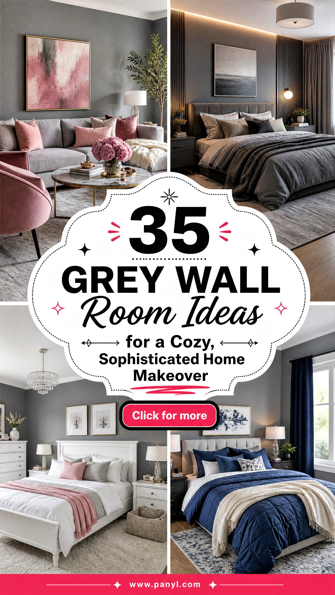 35 Grey Wall Room Ideas for a Cozy Sophisticated Home Makeover - 35 Grey Wall Room Ideas for a Cozy, Sophisticated Home Makeover