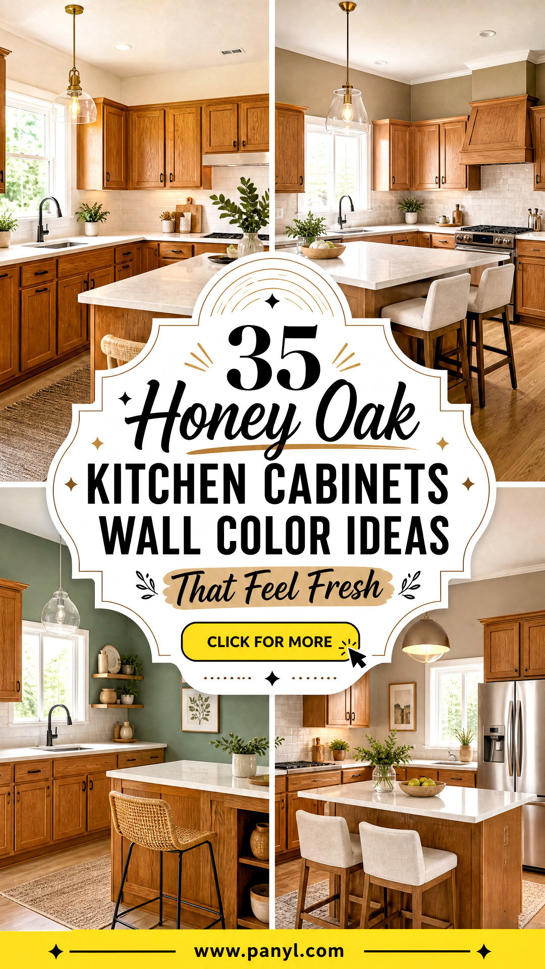 35 Honey Oak Kitchen Cabinets Wall Color Ideas That Feel Fresh - 35 Honey Oak Kitchen Cabinets Wall Color Ideas That Feel Fresh