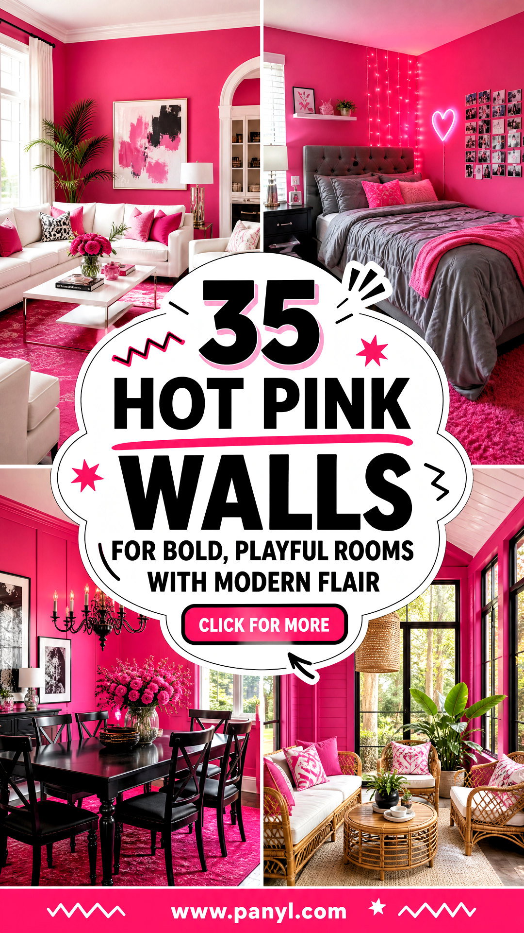 35 Hot Pink Walls for Bold Playful Rooms With Modern Flair - 35 Hot Pink Walls for Bold, Playful Rooms With Modern Flair