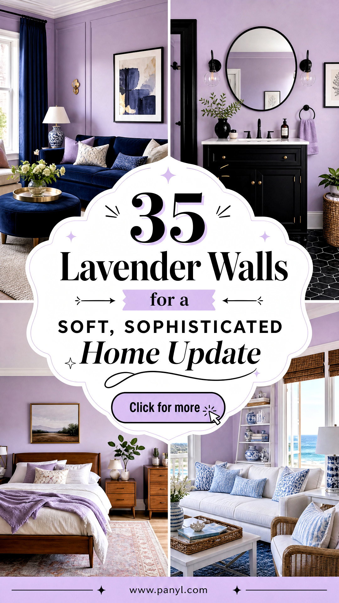 35 Lavender Walls for a Soft Sophisticated Home Update - 35 Lavender Walls for a Soft, Sophisticated Home Update