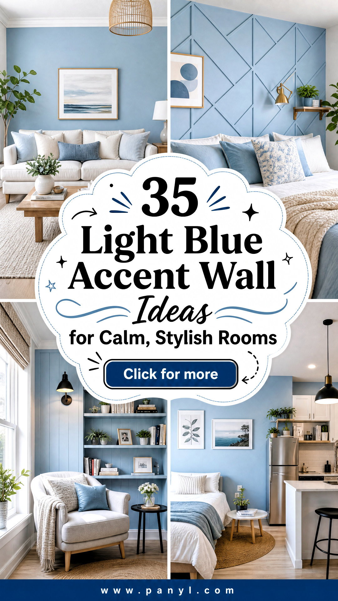 35 Light Blue Accent Wall Ideas for Calm Stylish Rooms - 35 Light Blue Accent Wall Ideas for Calm, Stylish Rooms