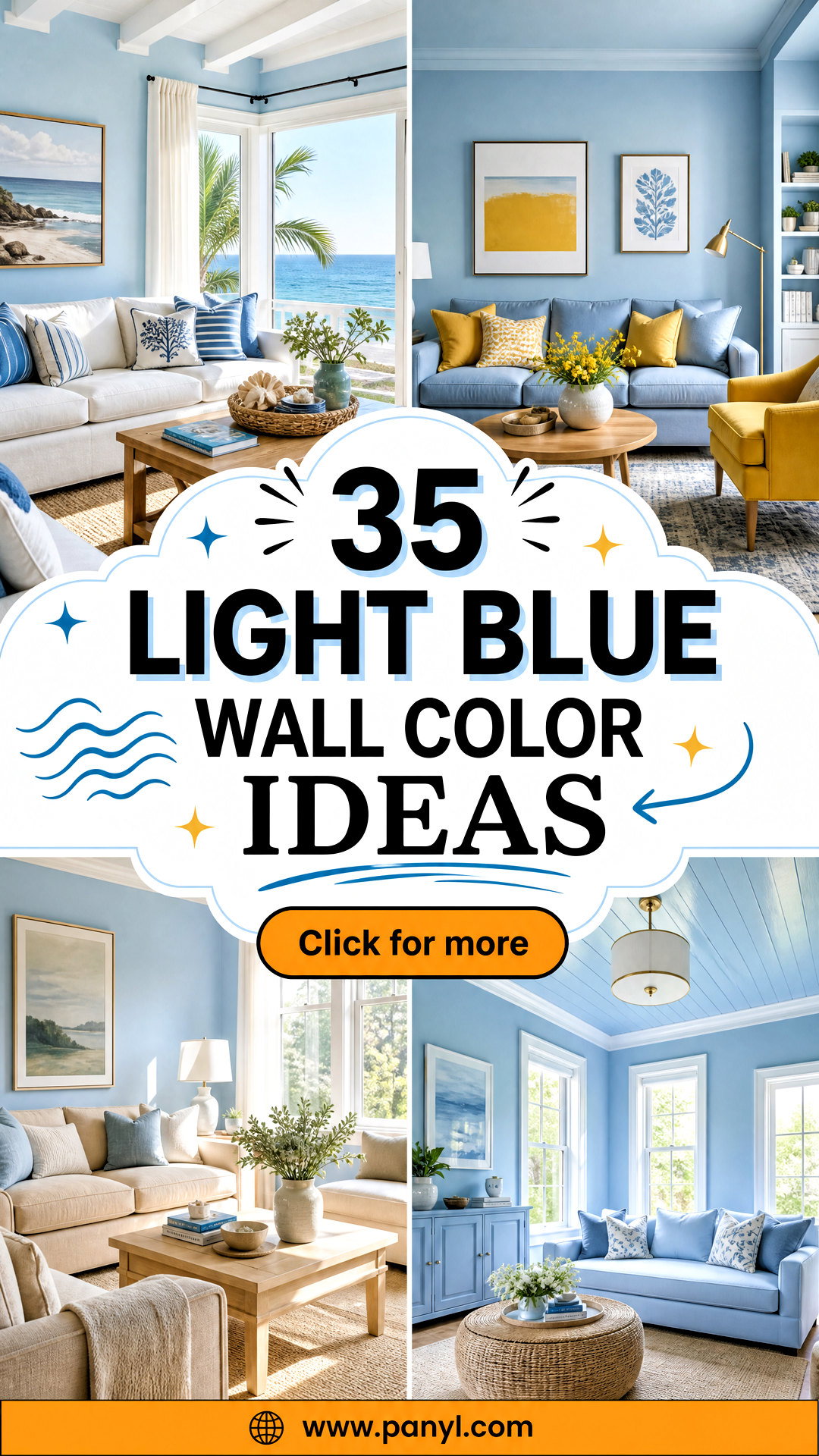 35 Light Blue Wall Color Ideas for Serene Airy Rooms at Home - 35 Light Blue Wall Color Ideas for Serene, Airy Rooms at Home