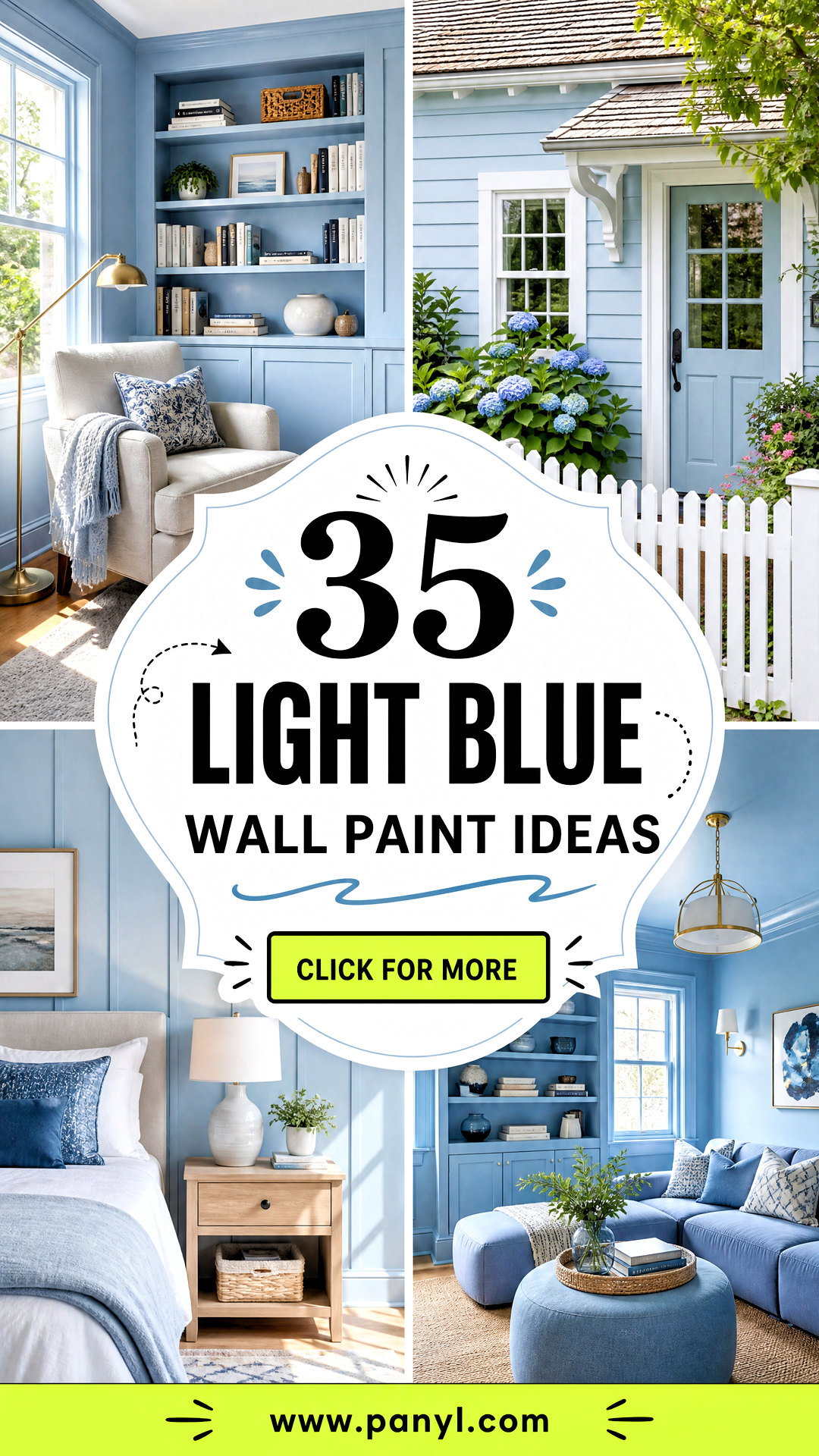 35 Light Blue Wall Paint Ideas for Calm Breezy Rooms at Home - 35 Light Blue Wall Paint Ideas for Calm, Breezy Rooms at Home