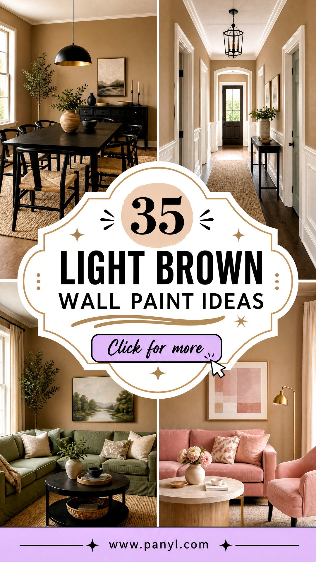 35 Light Brown Wall Paint Ideas for Warm Refined Rooms - 35 Light Brown Wall Paint Ideas for Warm, Refined Rooms