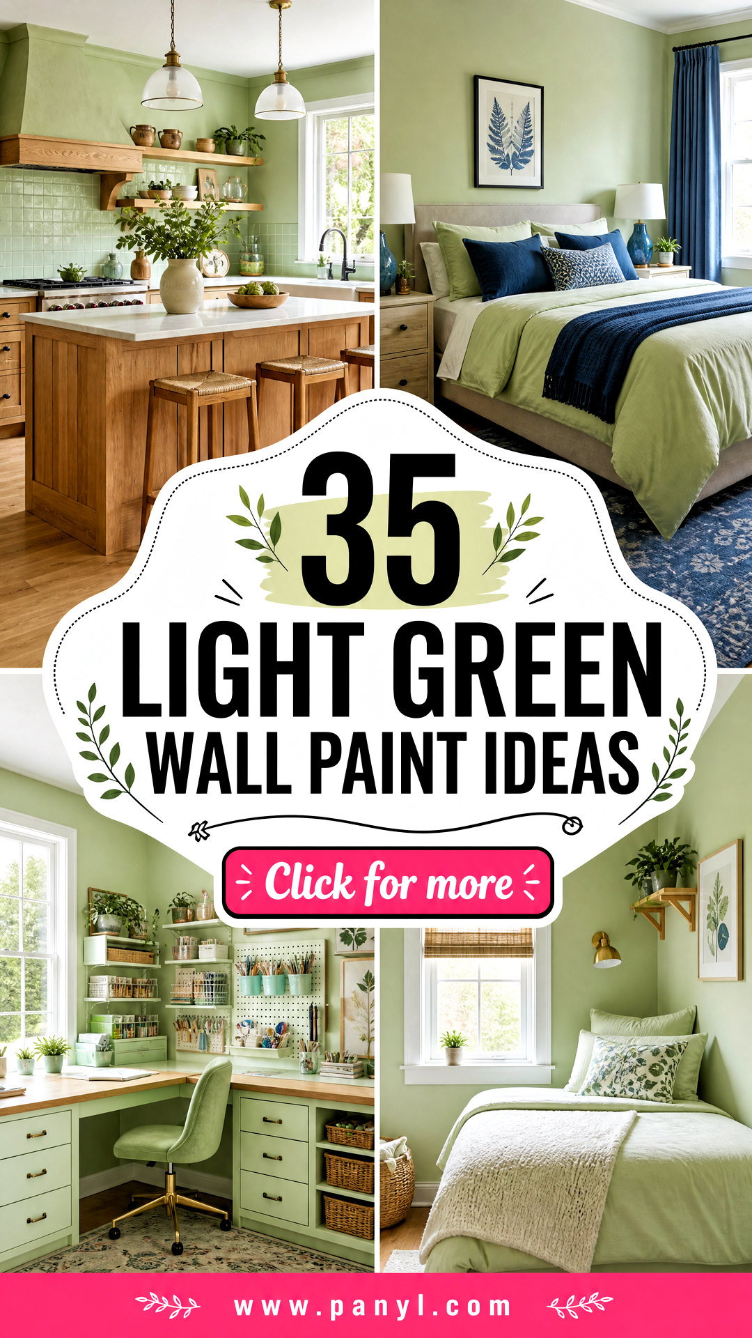 35 Light Green Wall Paint Ideas for a Fresh Calm Home Look - 35 Light Green Wall Paint Ideas for a Fresh, Calm Home Look