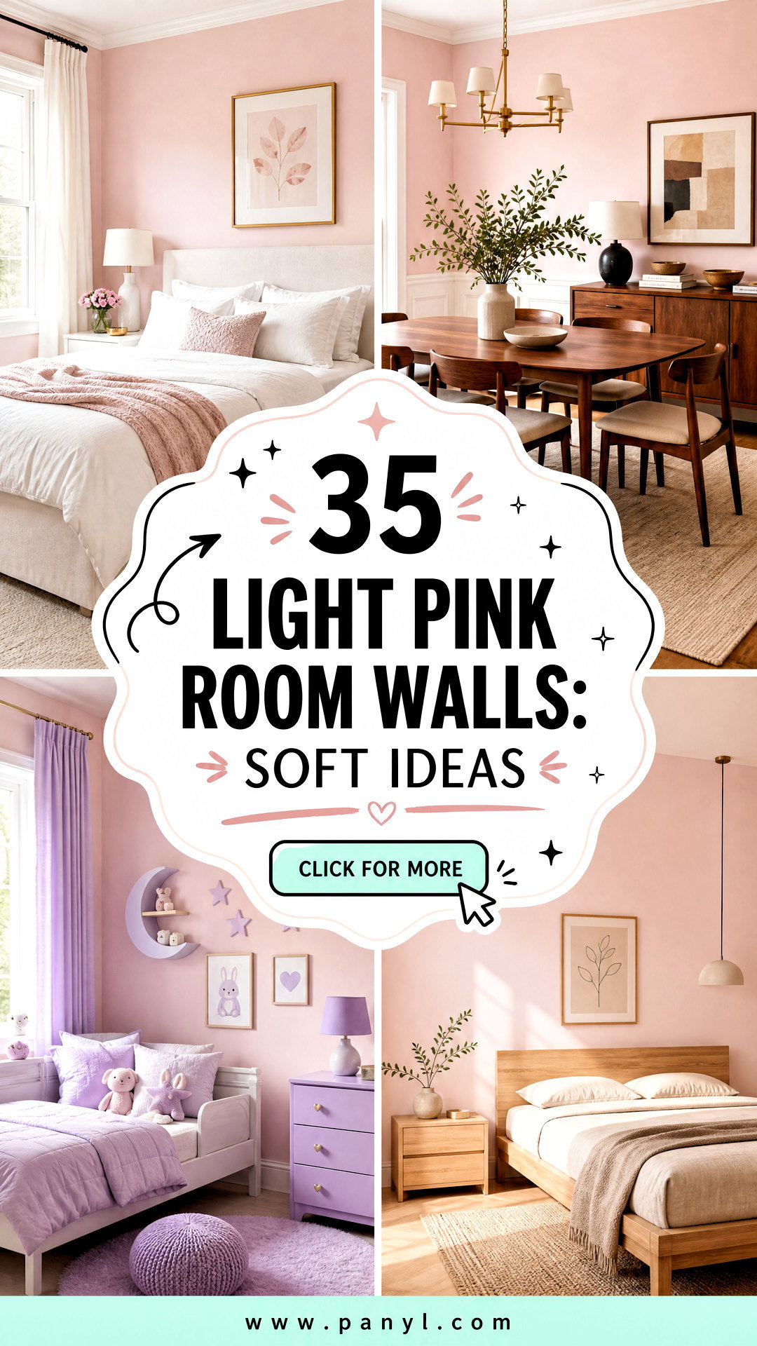35 Light Pink Room Walls Soft Ideas for Chic Cozy Spaces - 35 Light Pink Room Walls: Soft Ideas for Chic, Cozy Spaces
