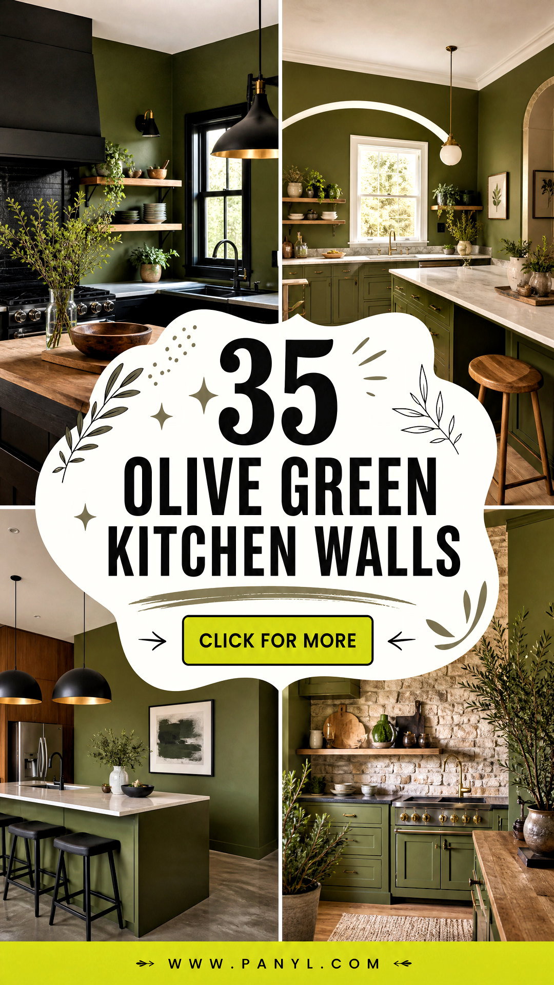35 Olive Green Kitchen Walls for a Warm Earthy Kitchen Refresh - 35 Olive Green Kitchen Walls for a Warm, Earthy Kitchen Refresh