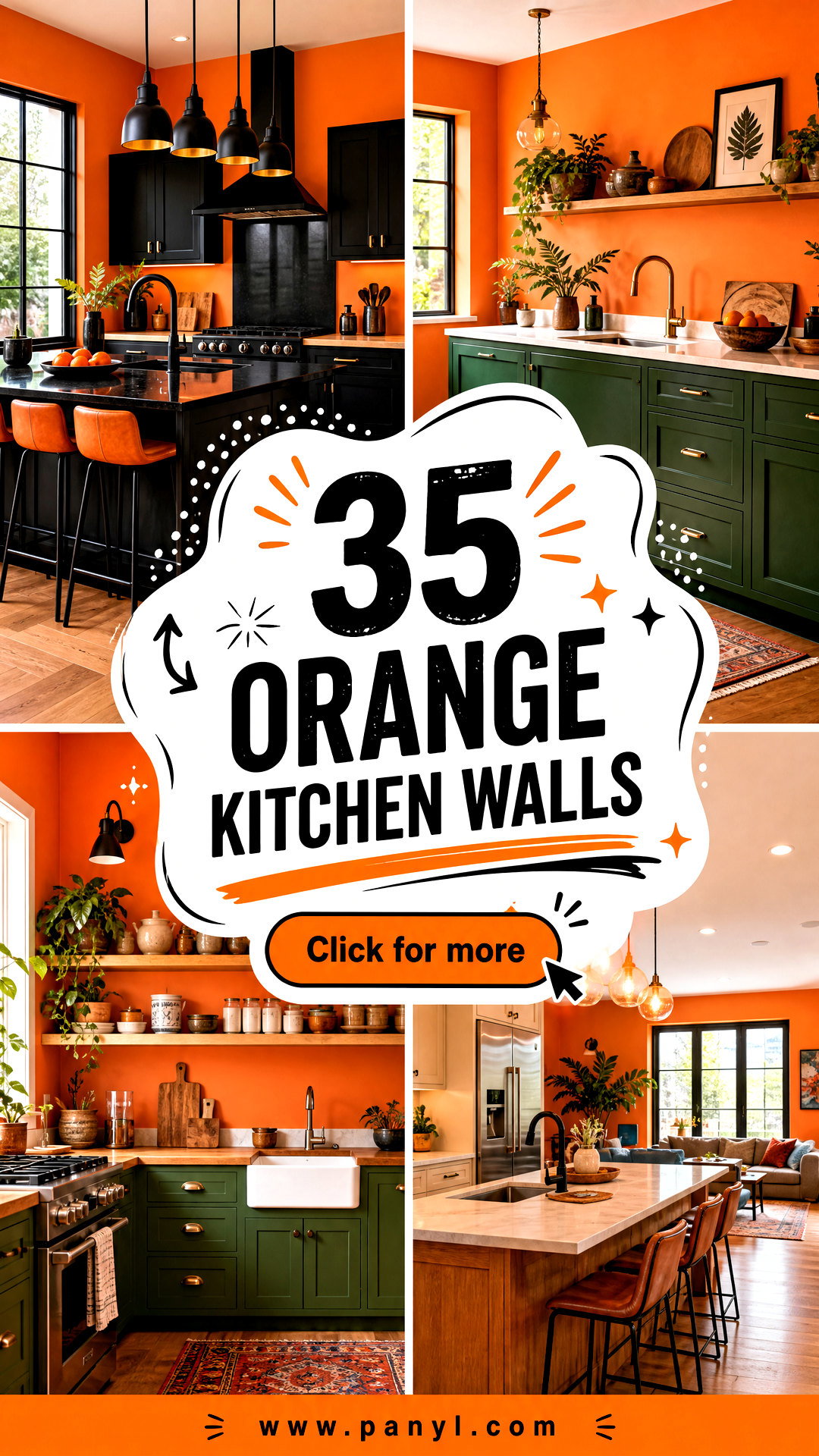 35 Orange Kitchen Walls for a Warm Energizing Cooking Space - 35 Orange Kitchen Walls for a Warm, Energizing Cooking Space