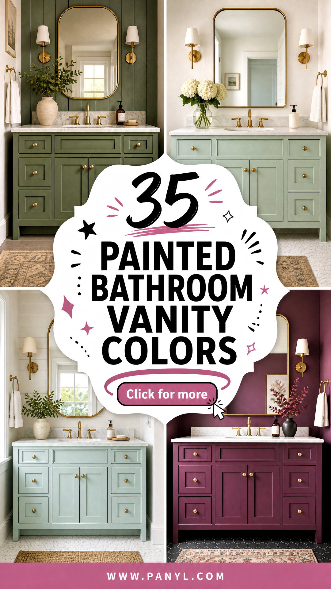 35 Painted Bathroom Vanity Colors for a Stylish New Look - 35 Painted Bathroom Vanity Colors for a Stylish New Look